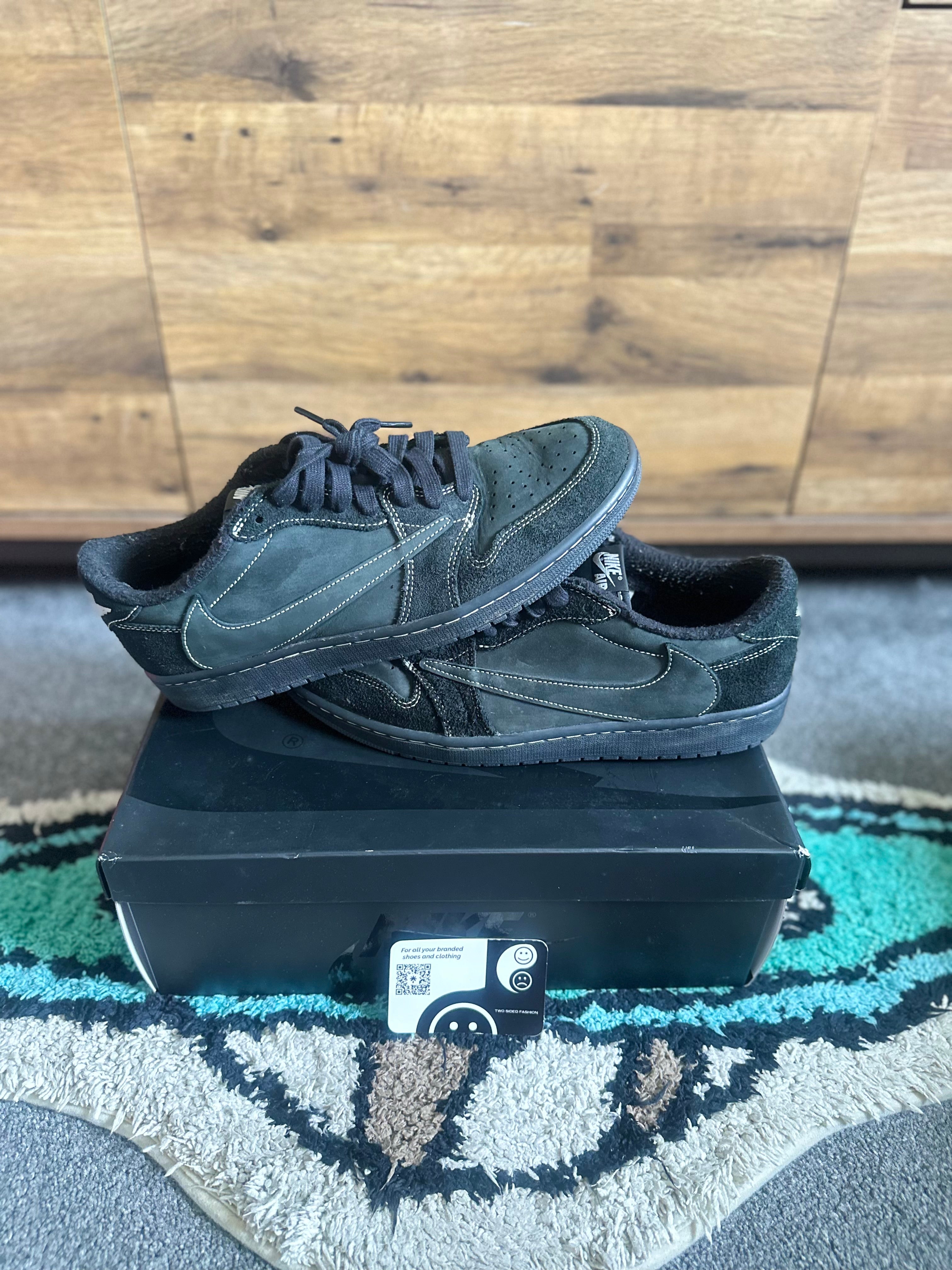 Nike Air Jordan 1 Travis Scott “Phantom-black ” U.K. 9.5