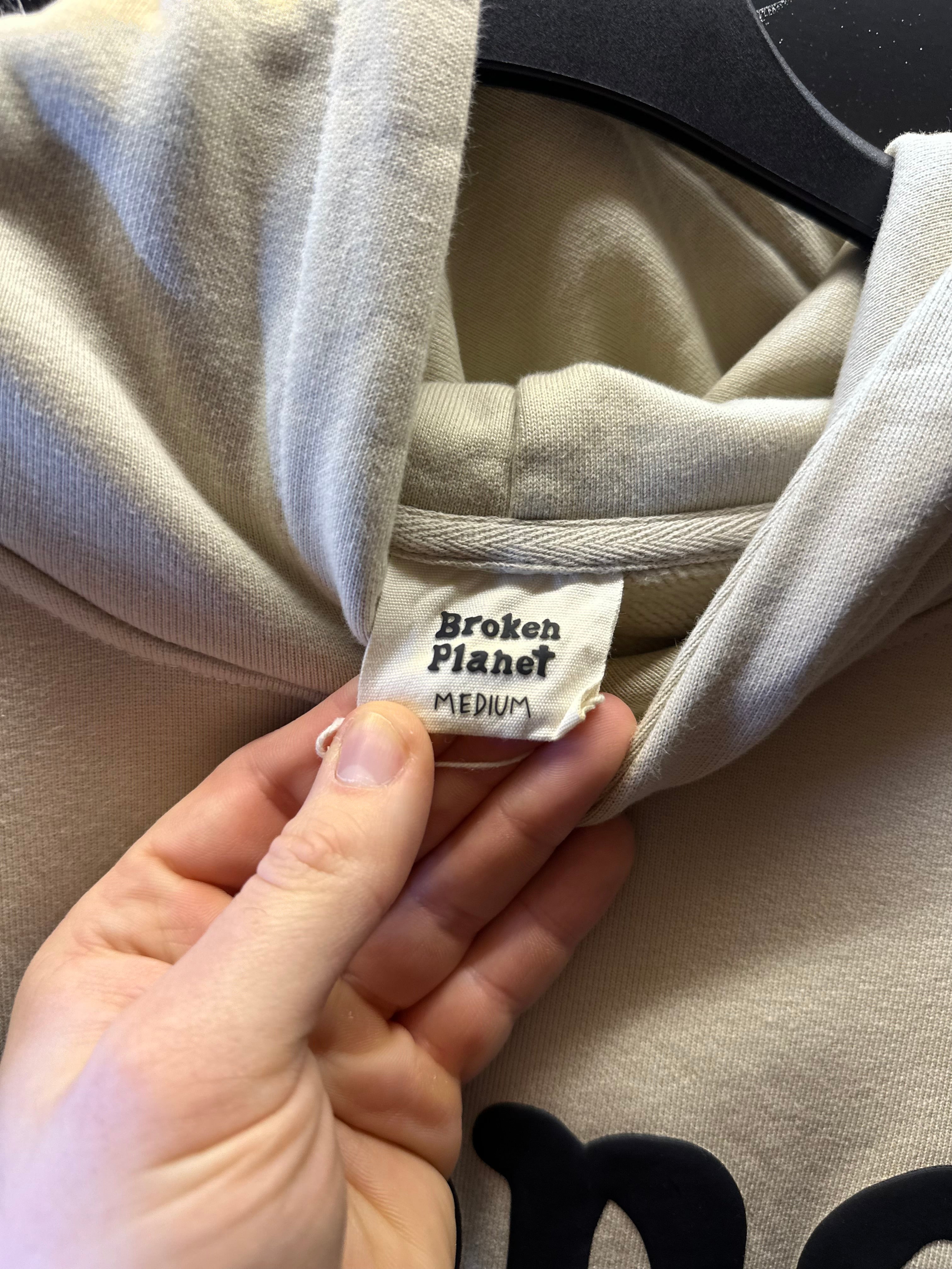 Broken Planet Hoodie “Alone But Not Forgotten  ” Size Medium