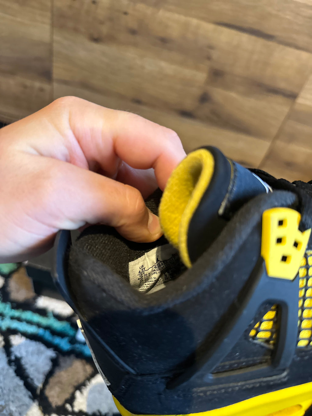 Nike Air Jordan 4 “Yellow Thunders ” U.K. 4GS