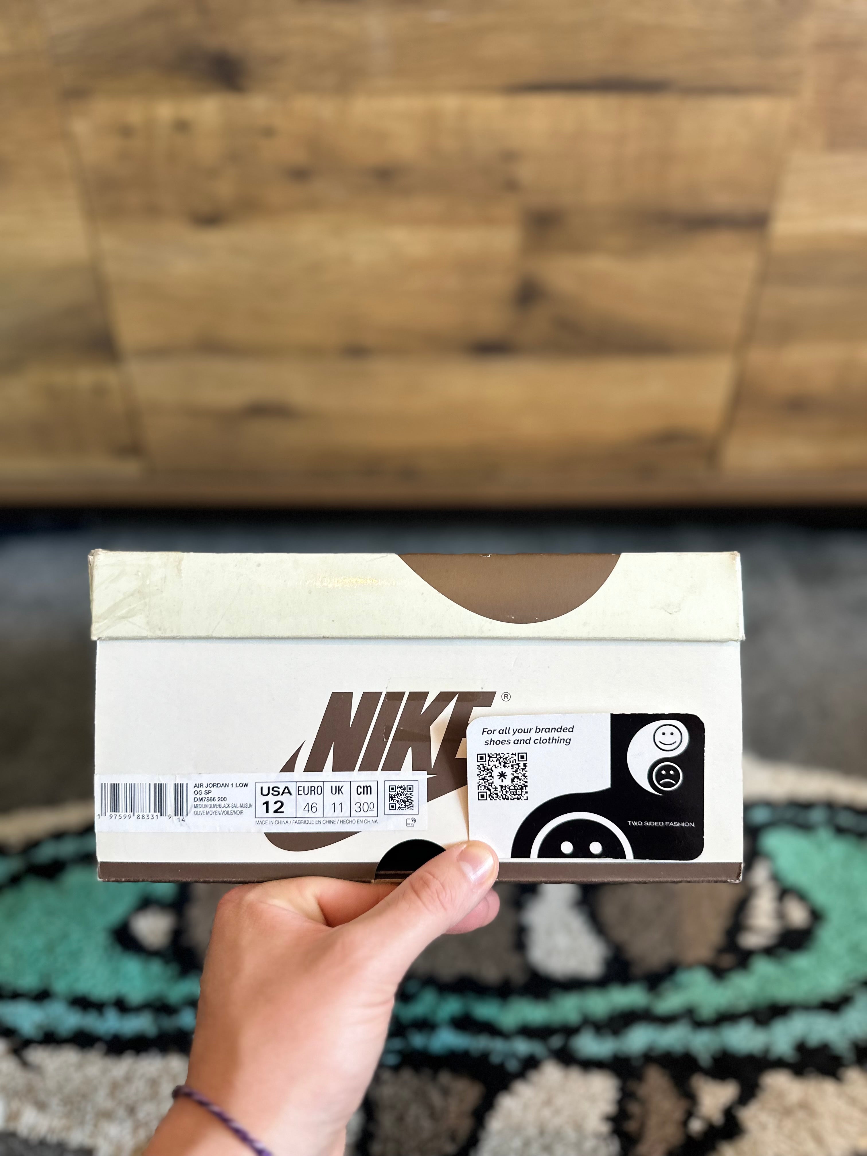 Nike Air Jordan 1 Travis Scott “Medium Olive” U.K. 11