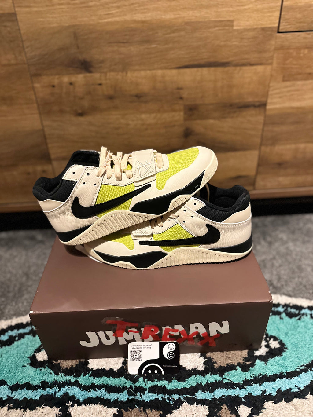 Nike Jordan Jump-man Jack TR “Travis Scott Bright Cactus ” U.K.10