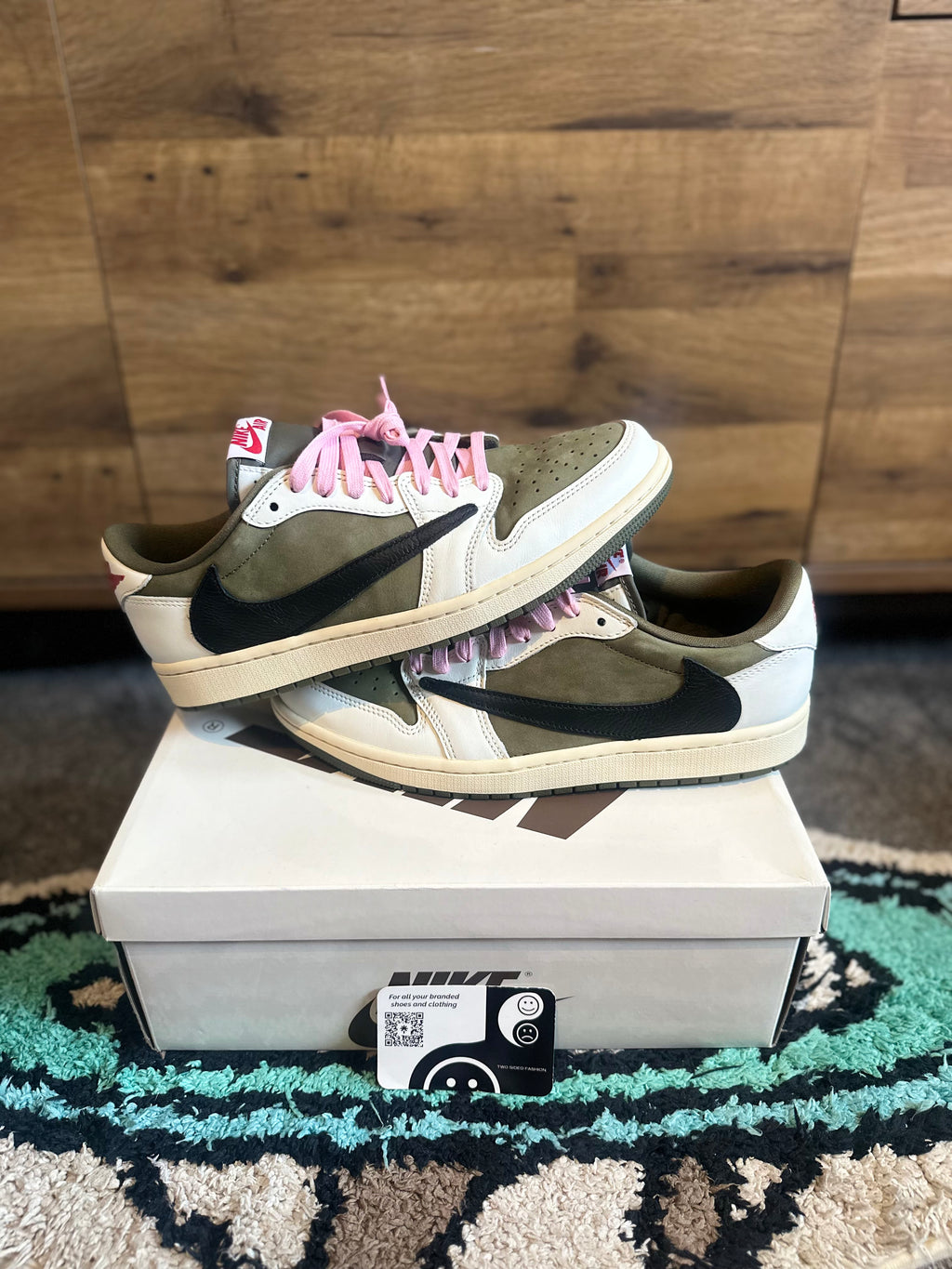 Nike Air Jordan 1 Travis Scott “Olive ” U.K.8