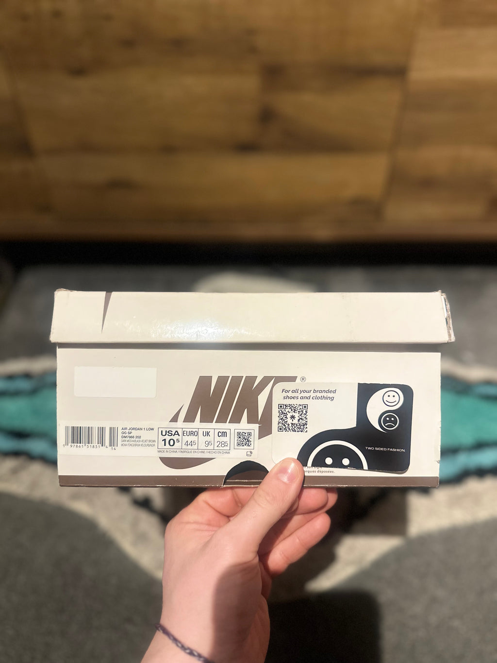 Nike Air Jordan 1 Travis Scott “Velvet Brow ” U.K. 9.5