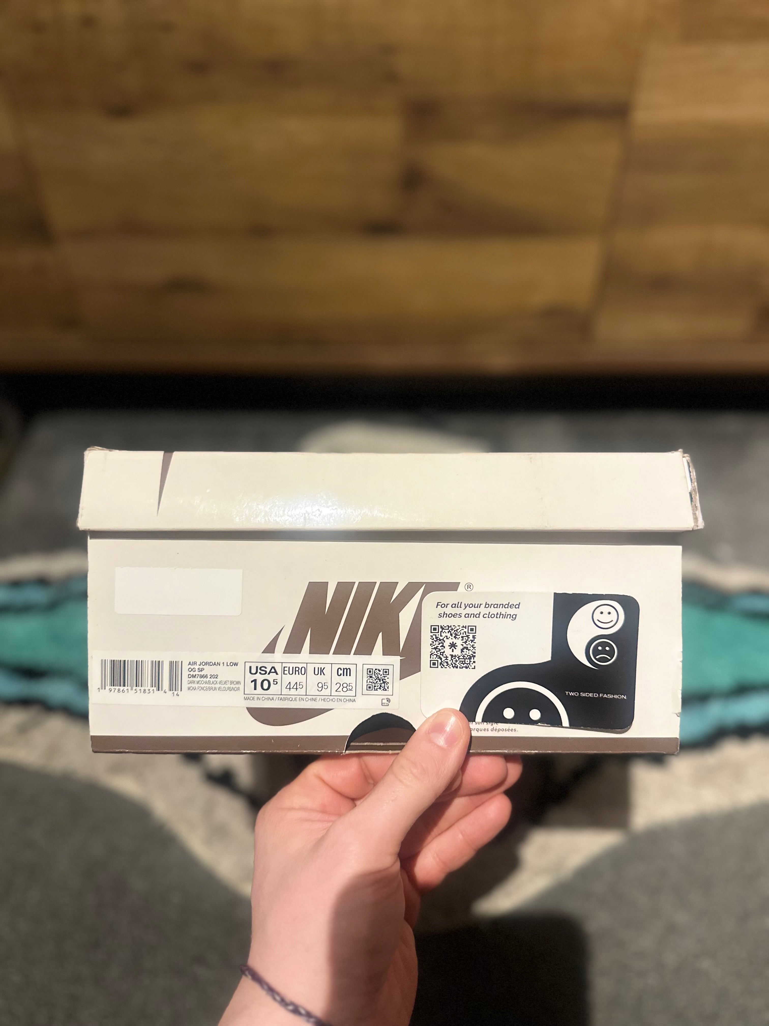 Nike Air Jordan 1 Travis Scott “Velvet Brow ” U.K. 9.5