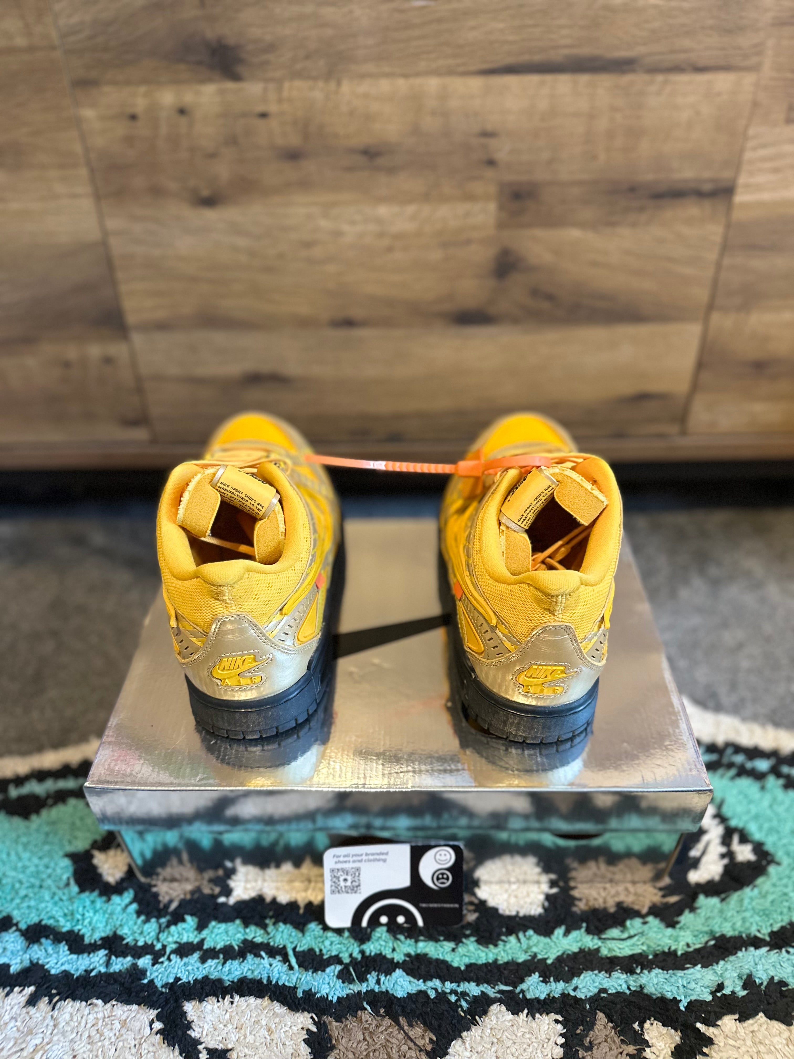 Nike Air Dunk Rubber Dunk Off-White “Off-White University Gold ” U.K. 8
