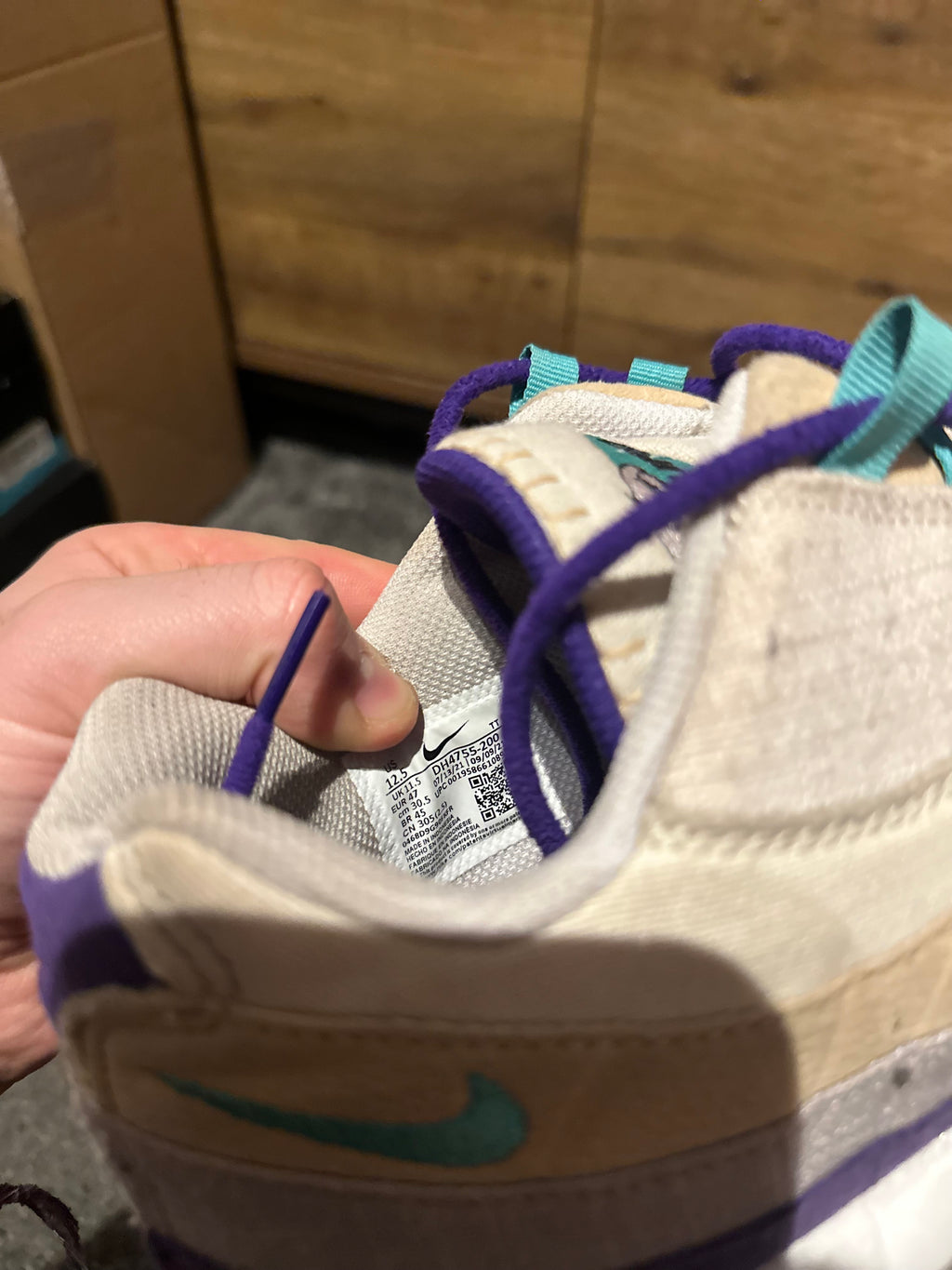 Nike Air max 95 “Air Sprung Sail Purple Teal” U.K. 11.5