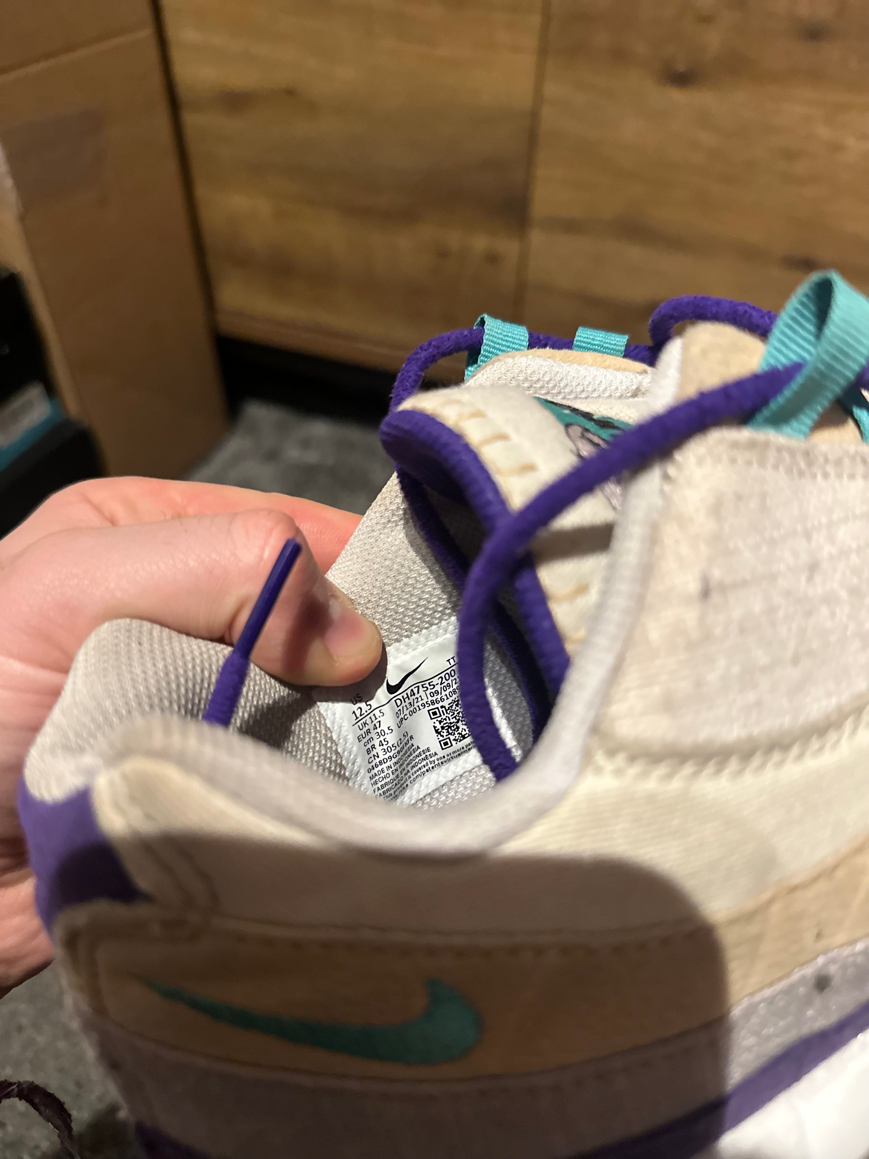 Nike Air max 95 “Air Sprung Sail Purple Teal” U.K. 11.5