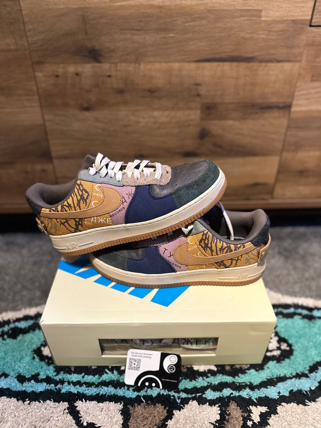 Nike Air force 1 “Travis Scott Cactus jack” U.K.8.5