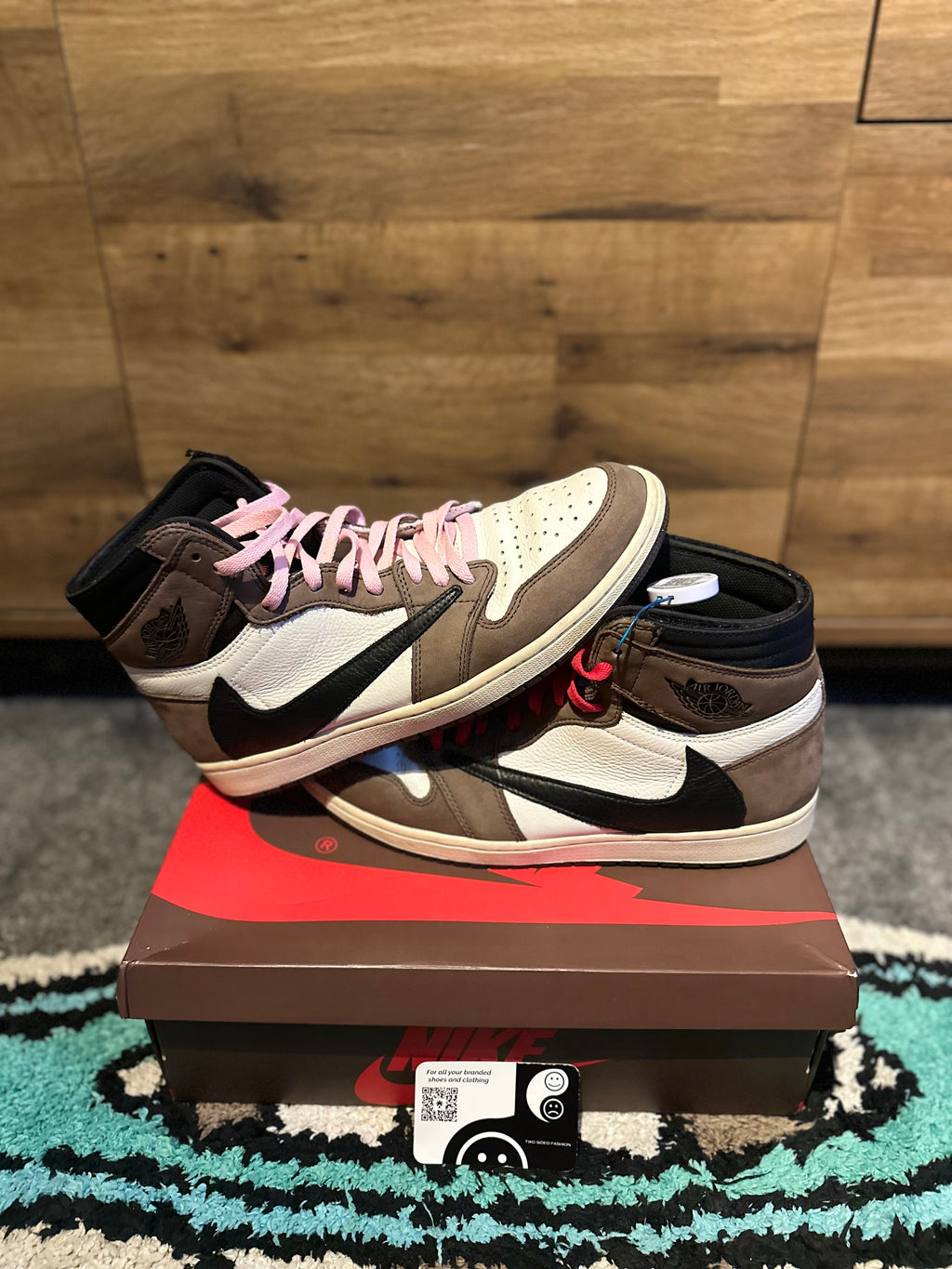 Nike Air Jordan 1 High Travis Scott “Mocha ” U.K.10.5
