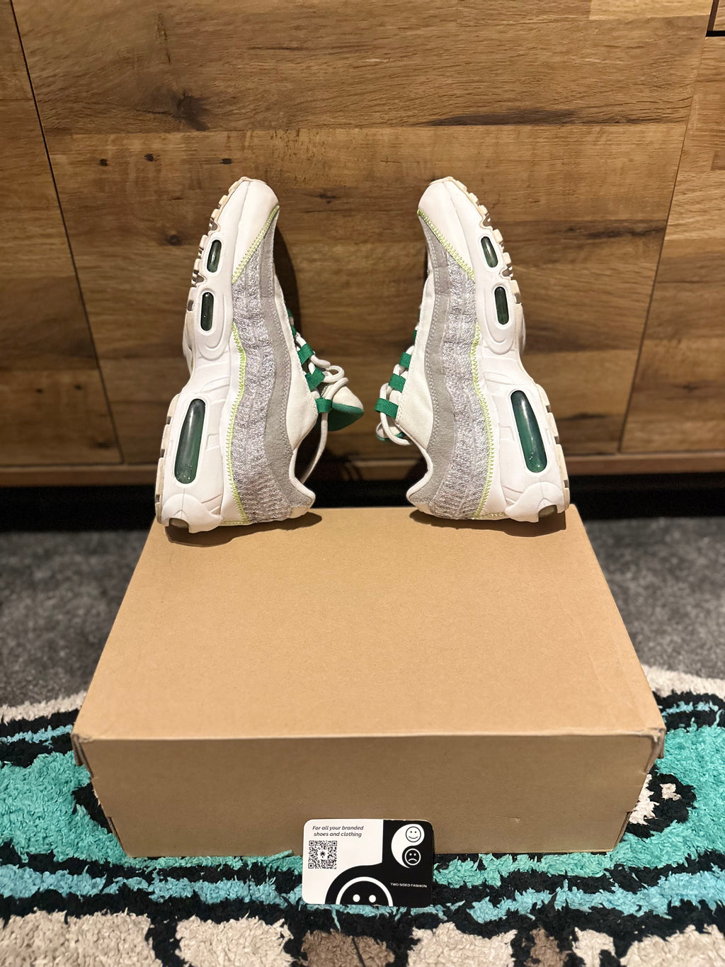 Nike air max 95s premium“ recycled white classic green” U.K. 6
