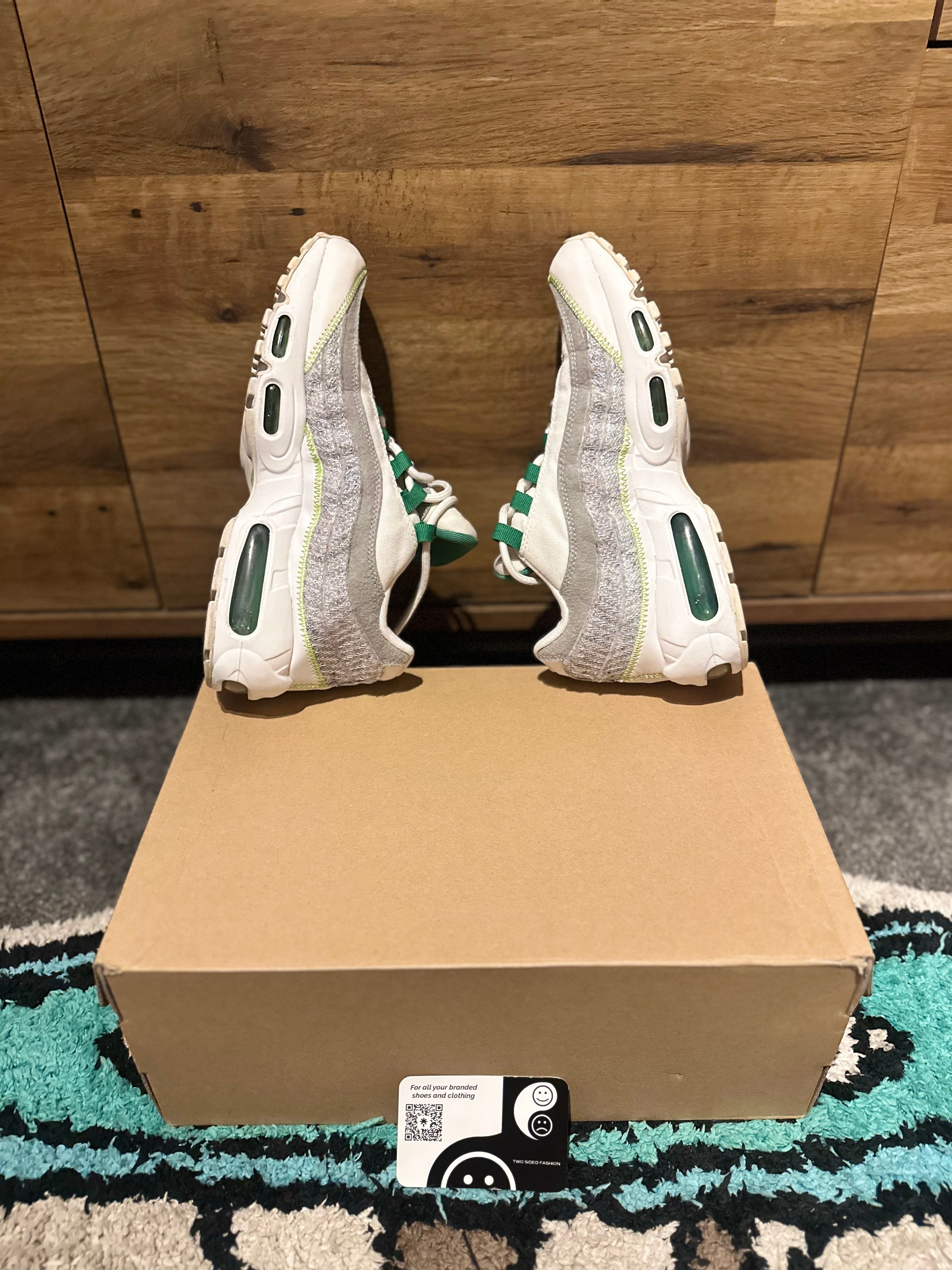 Nike air max 95s premium“ recycled white classic green” U.K. 6
