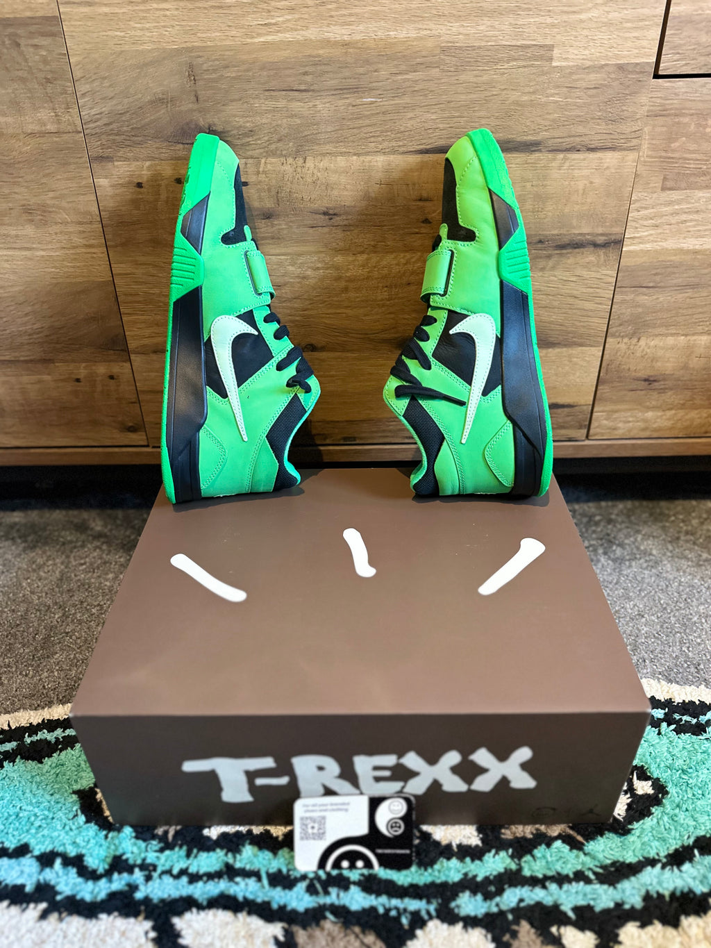 Nike Jordan CJ T-Rexx “Travis Scott Green Spark” U.K. 11