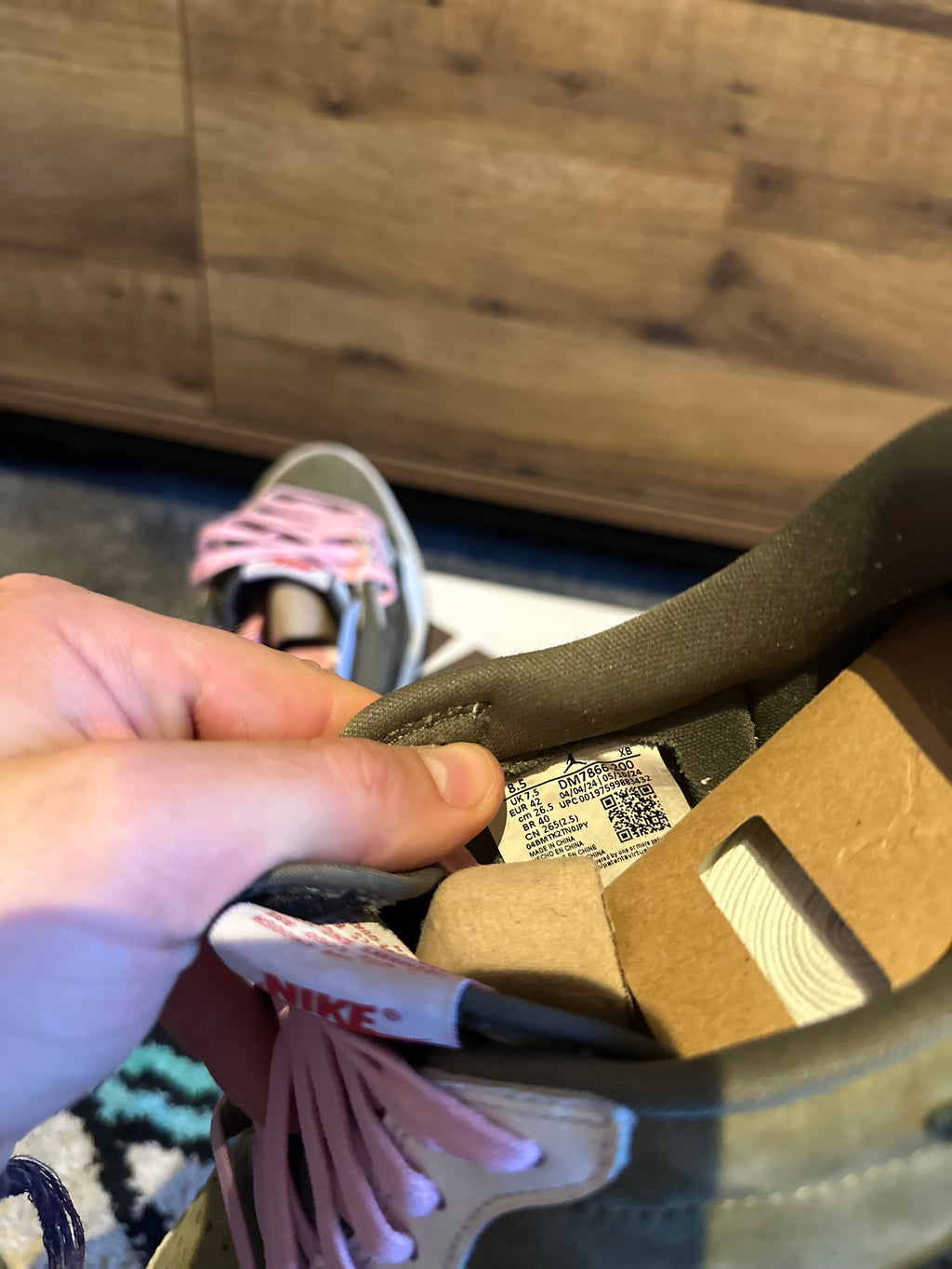 Nike Air Jordan 1 Travis Scott “Medium Olive” U.K. 7.5