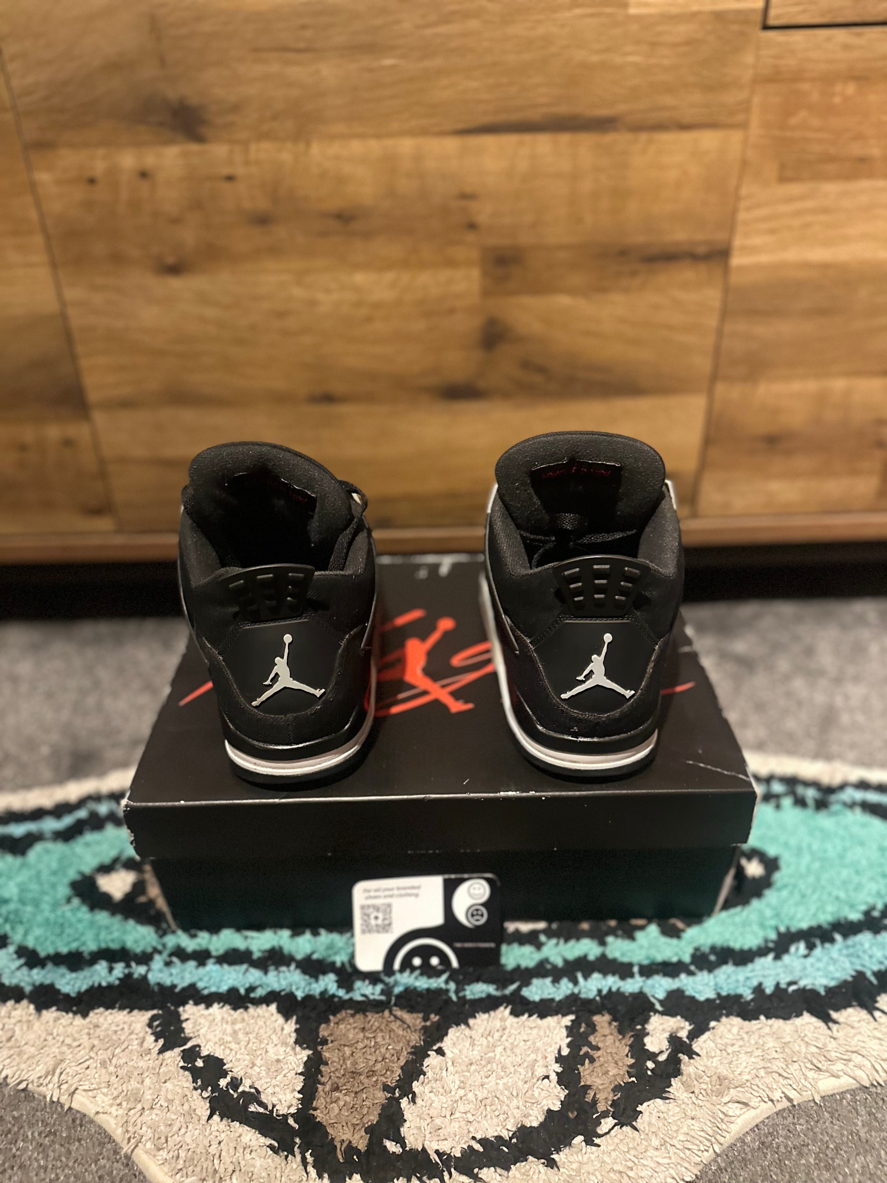 Nike Air Jordan 4 “Black Canvas” U.K. 7.5