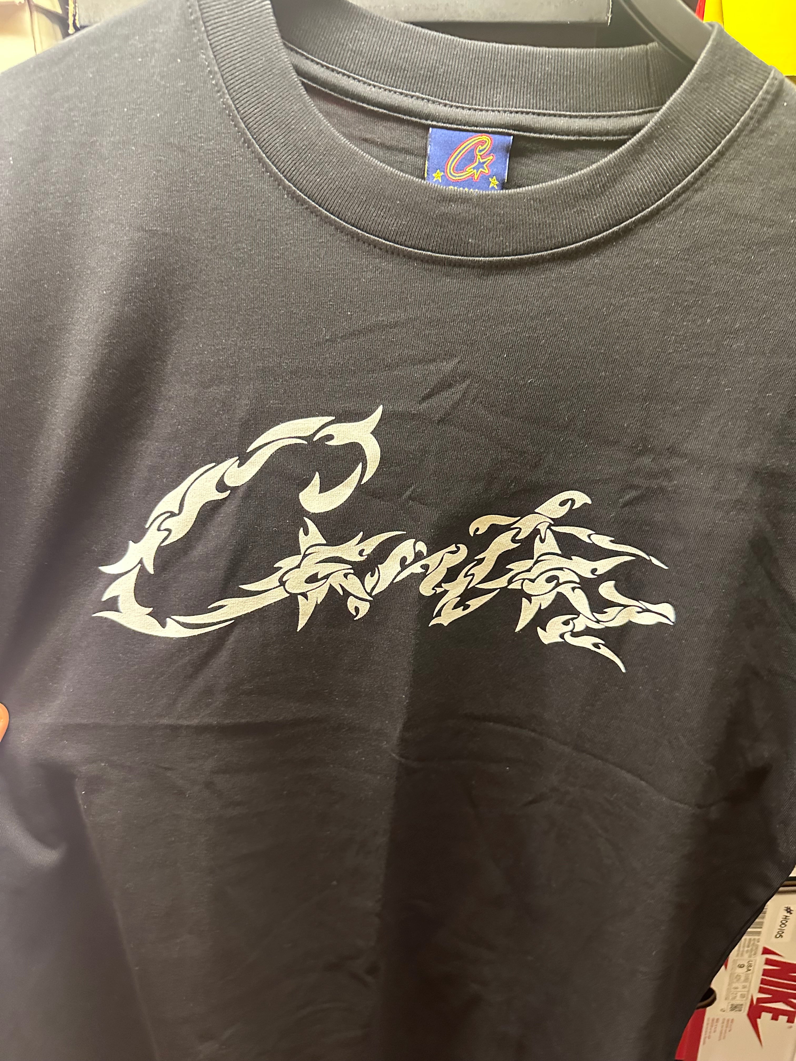 Corteiz Flame C Starz Tee Black Size Small