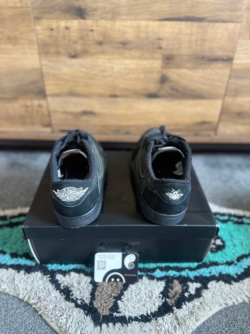 Nike Air Jordan 1 Travis Scott “Phantom-black ” U.K. 9.5
