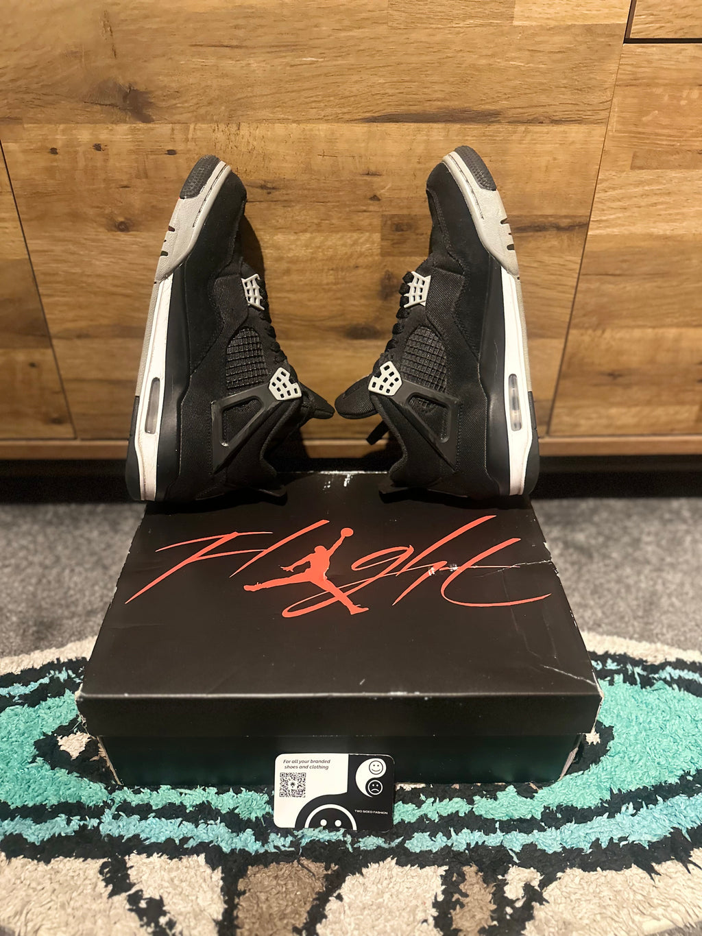 Nike Air Jordan 4 “Black Canvas” U.K. 7.5