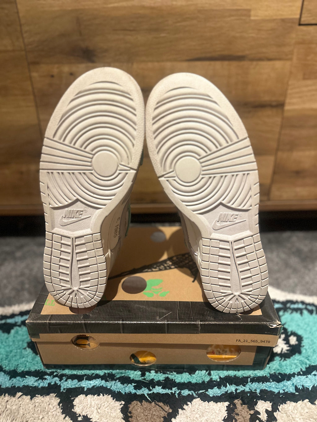 Nike dunk Off-white “lot 4 “ U.K 11