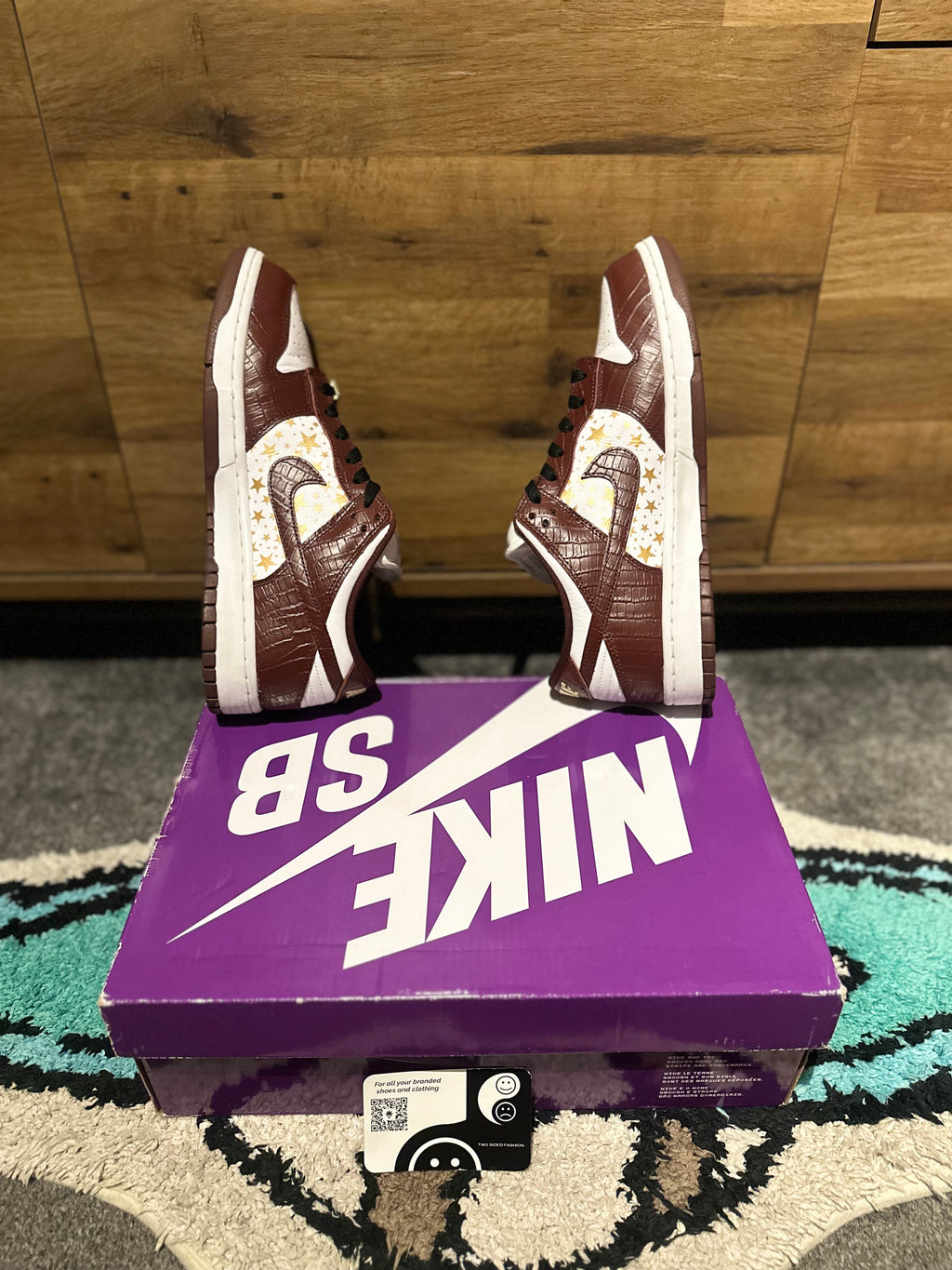 Nike Dunk SB“Supreme Stars Barkroot Brown” U.K. 8.5