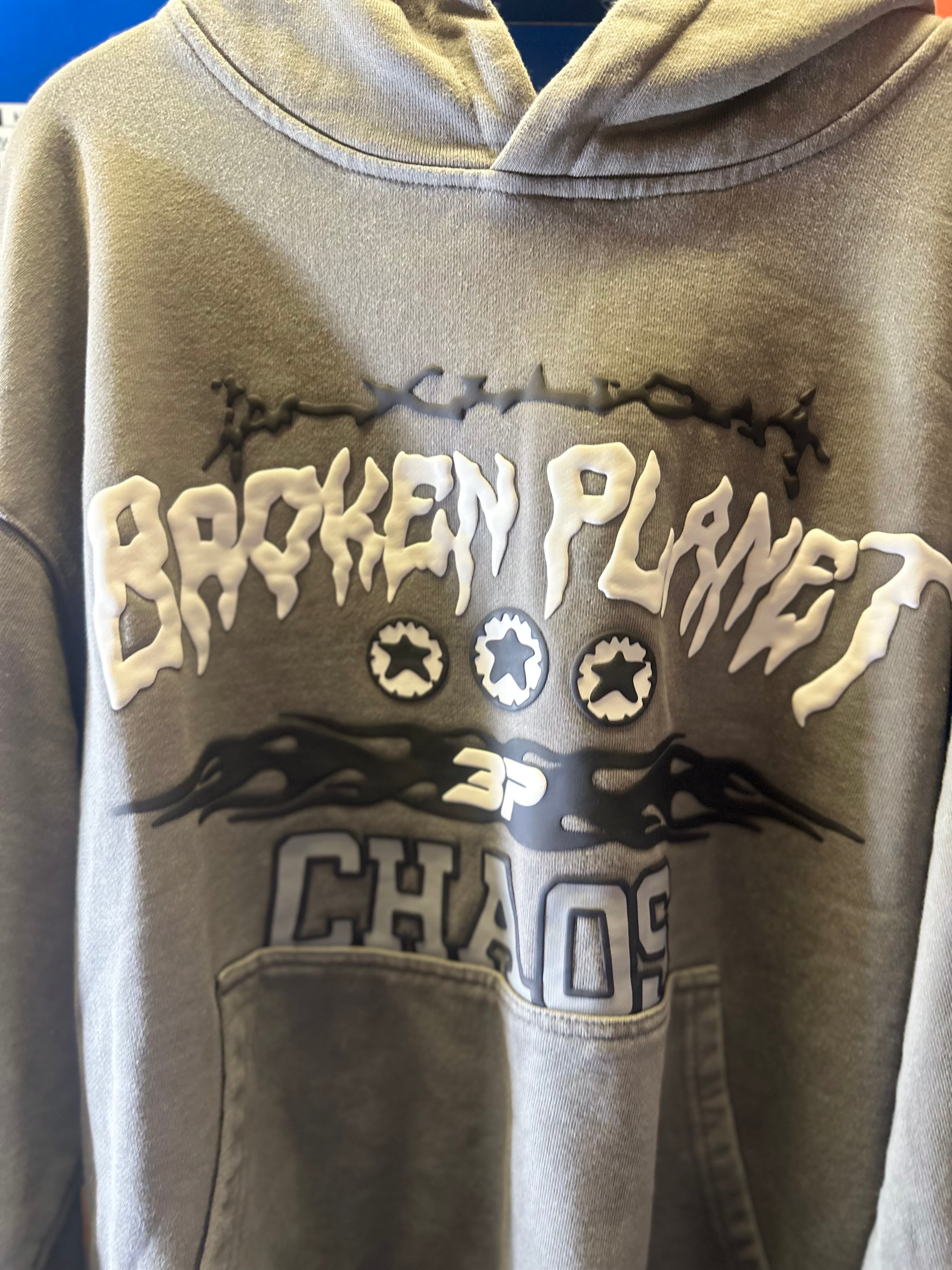 Broken Planet hoodie “chaos” Size Large