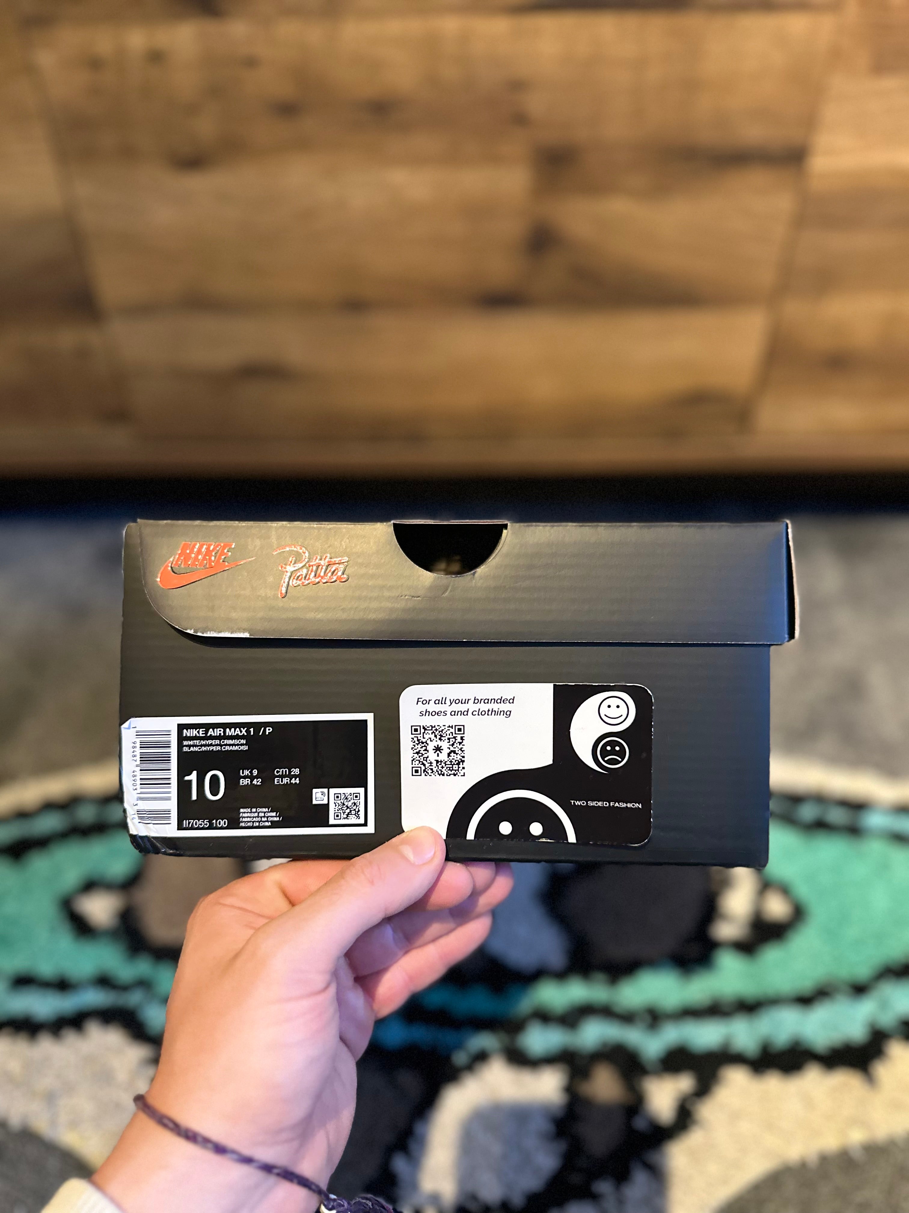 Nike air max 1 “Patta Waves White Hyper Crimson ” MULTIPLE SIZES AVAILABLE