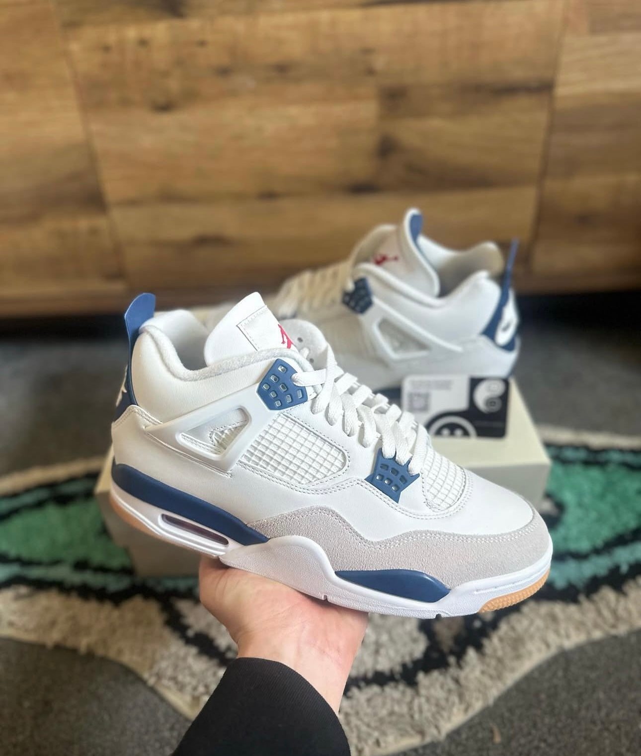 Nike Air Jordan 4s SB "navy" U.K. 9