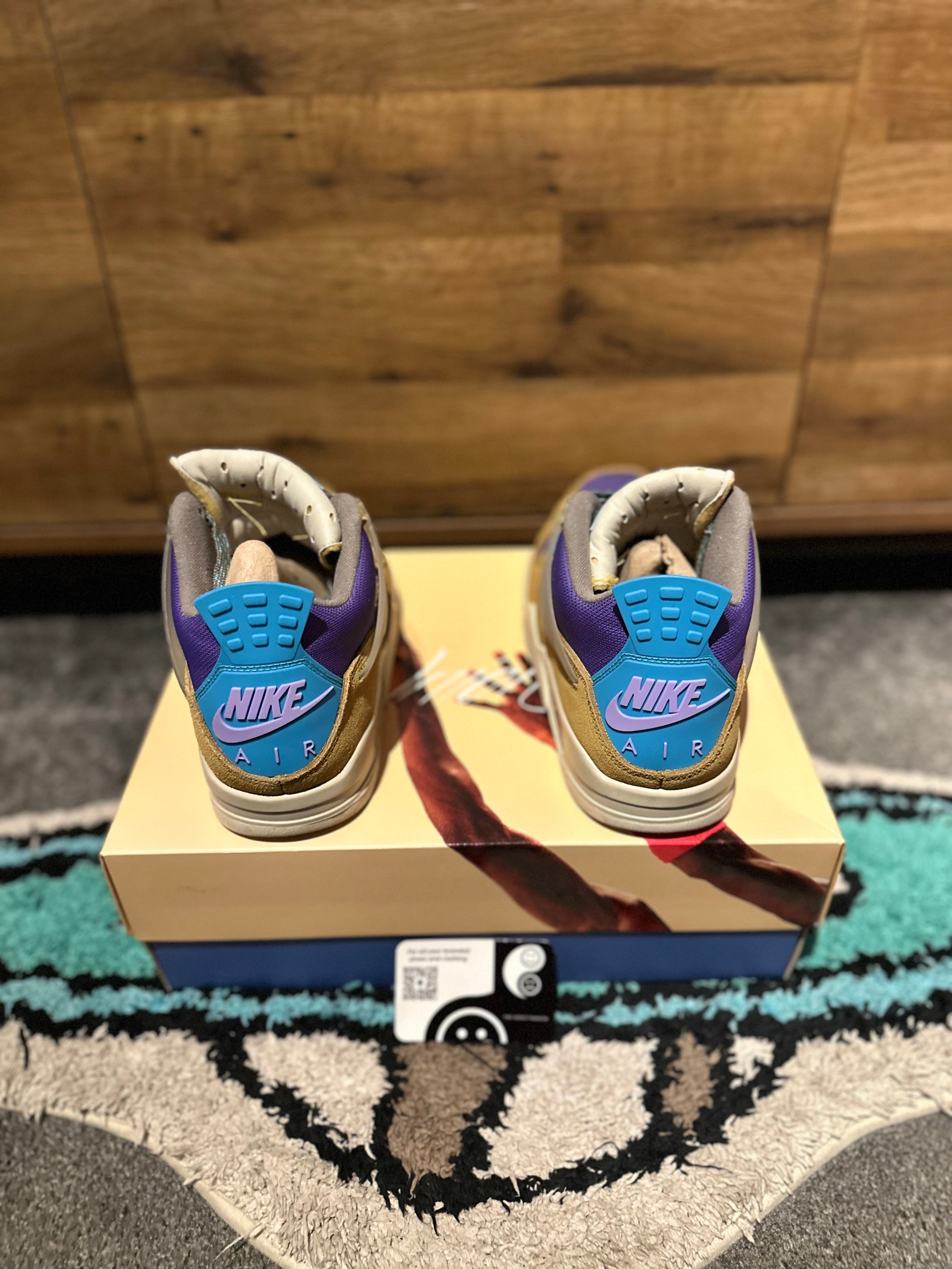 Nike Air Jordan 4 retro union 30th anniversary “Desert moss” U.K. 8.5
