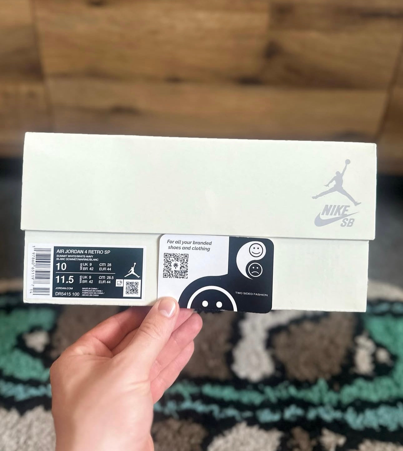 Nike Air Jordan 4s SB "navy" U.K. 9