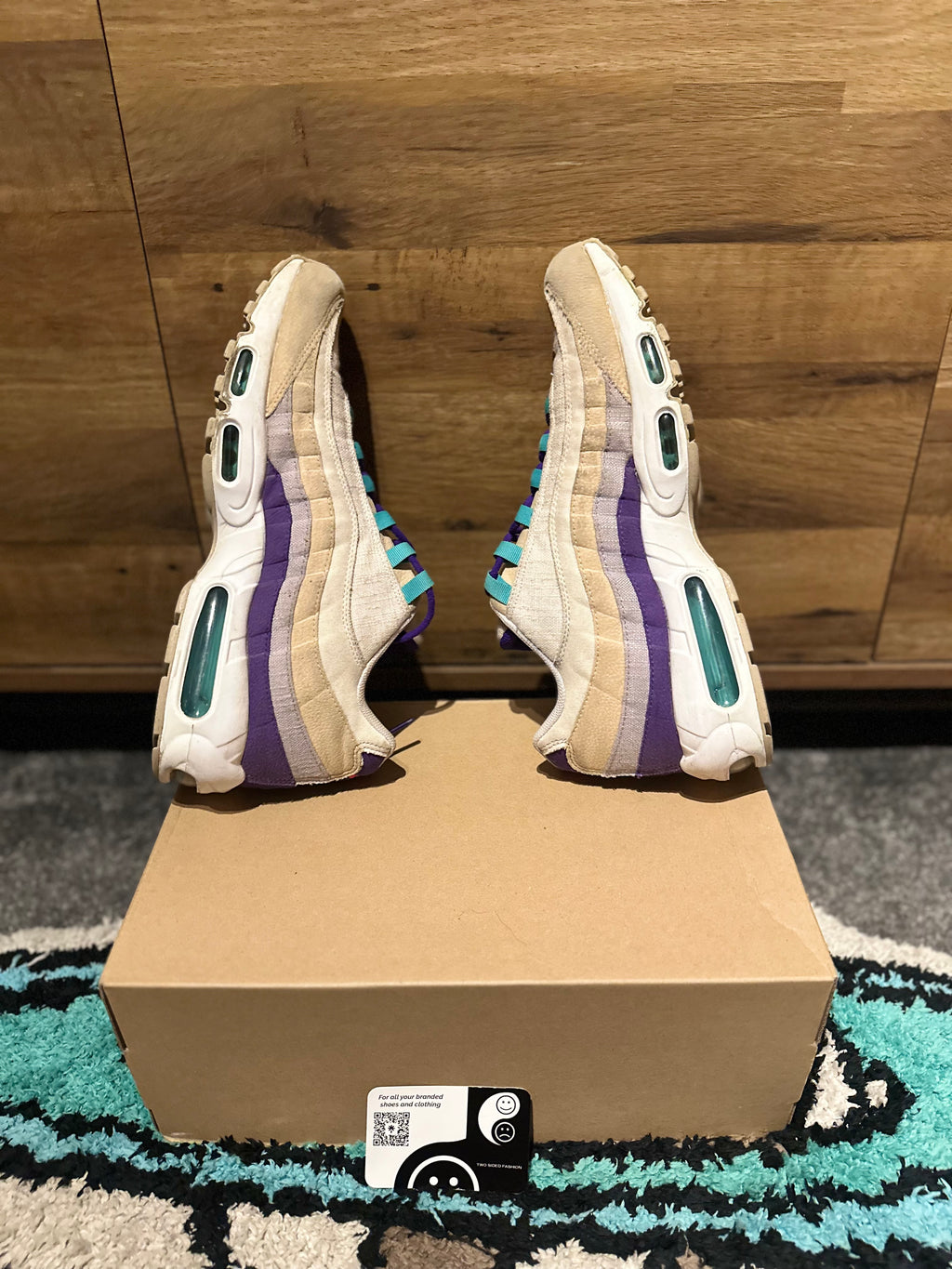 Nike Air max 95 “Air Sprung Sail Purple Teal” U.K. 11.5