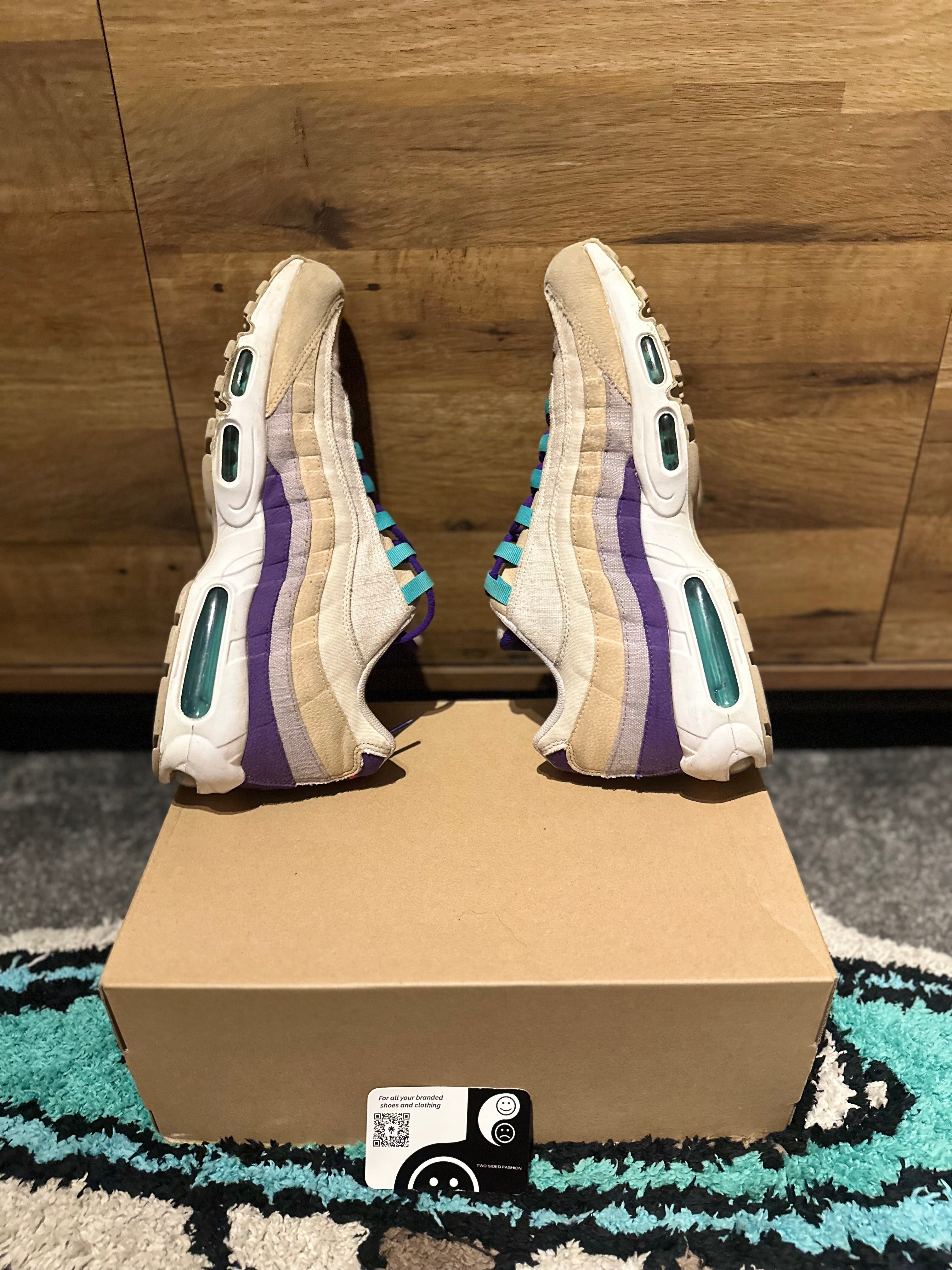 Nike Air max 95 “Air Sprung Sail Purple Teal” U.K. 11.5