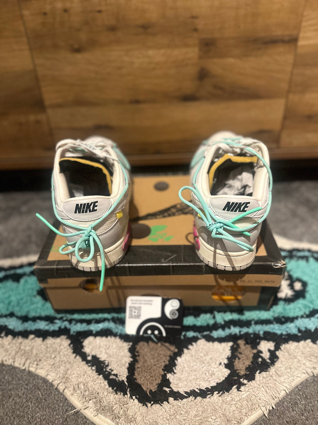 Nike dunk Off-white “lot 4 “ U.K 11