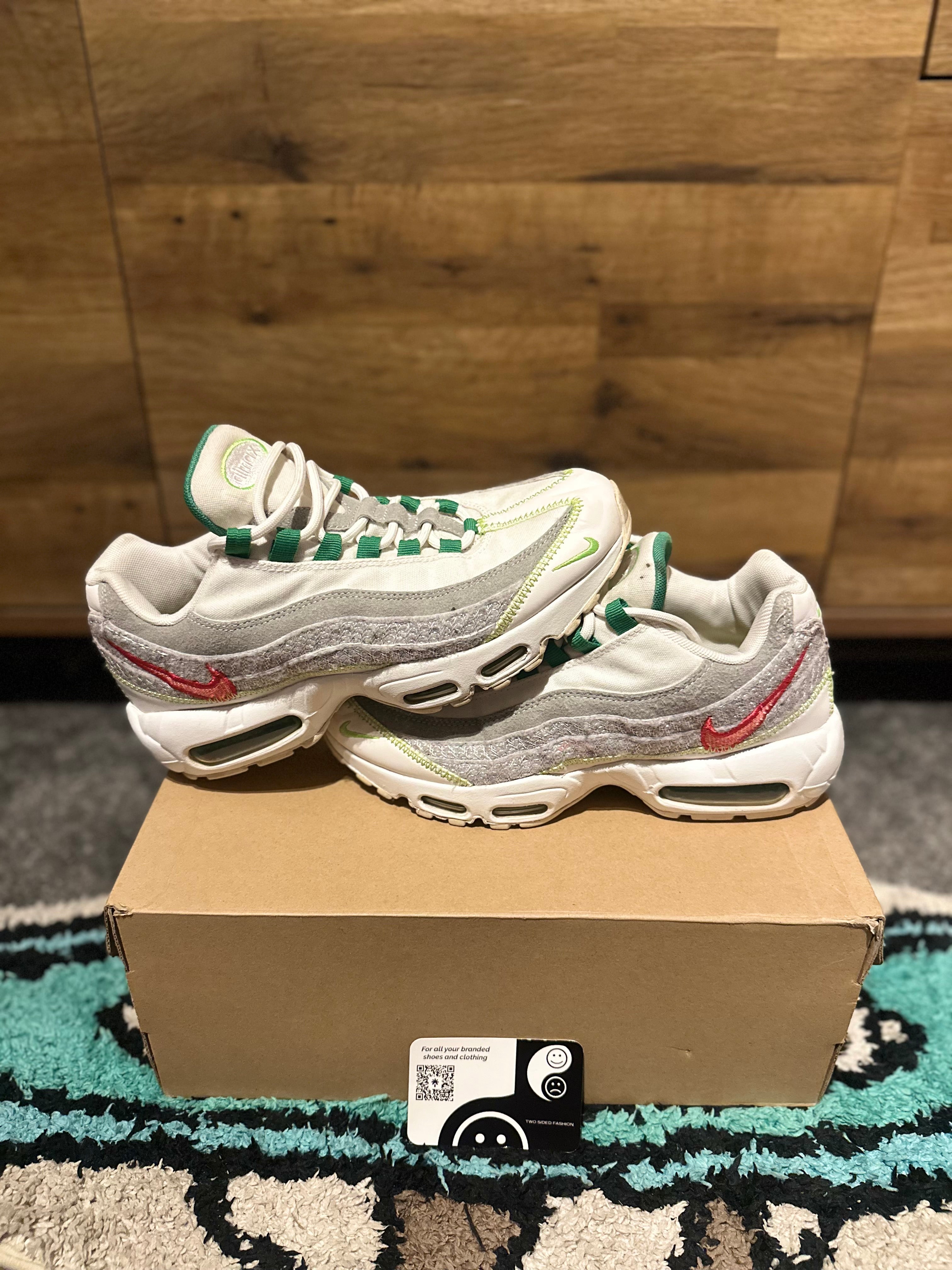 Nike air max 95s premium“ recycled white classic green” U.K. 6