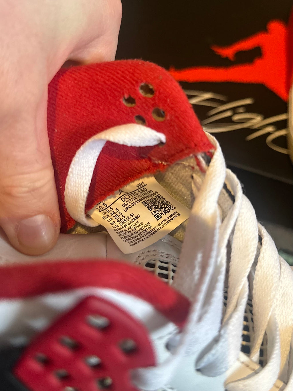 Nike Air Jordan 4 “Fire Red 2020” U.K. 9.5