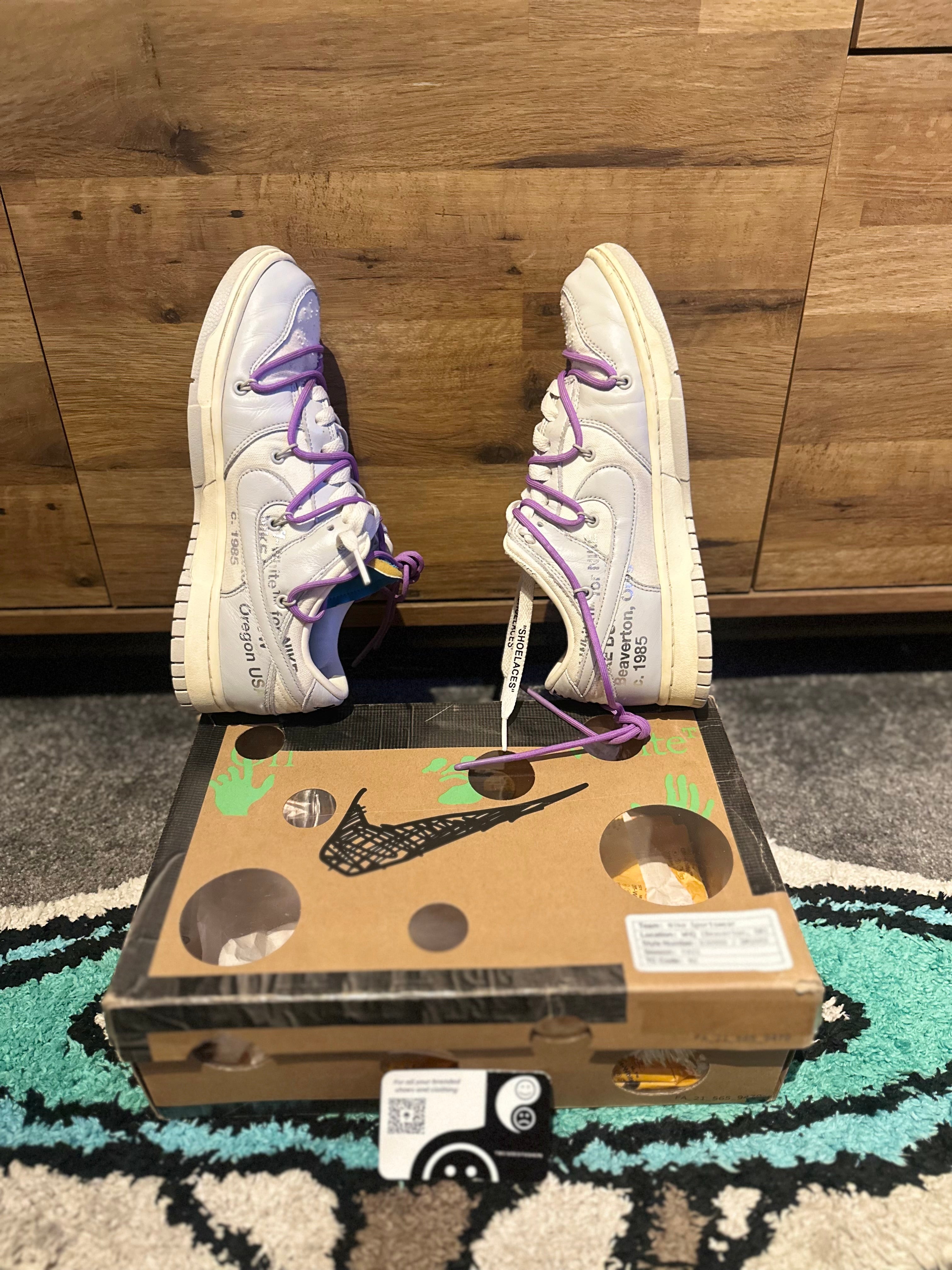 Nike Dunk Off-White “Lot 47” U.K. 7.5