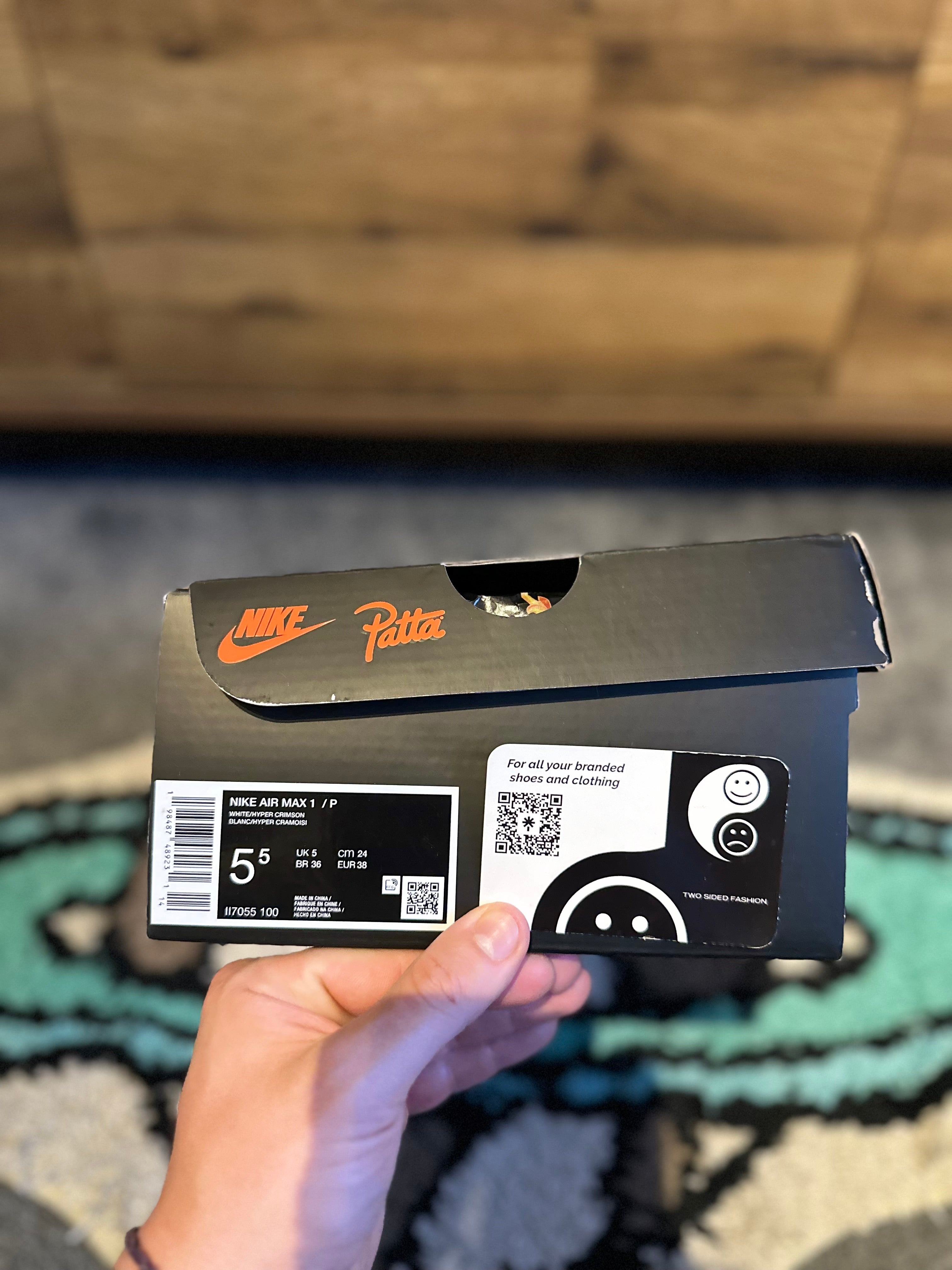 Nike air max 1 “Patta Waves White Hyper Crimson ” MULTIPLE SIZES AVAILABLE