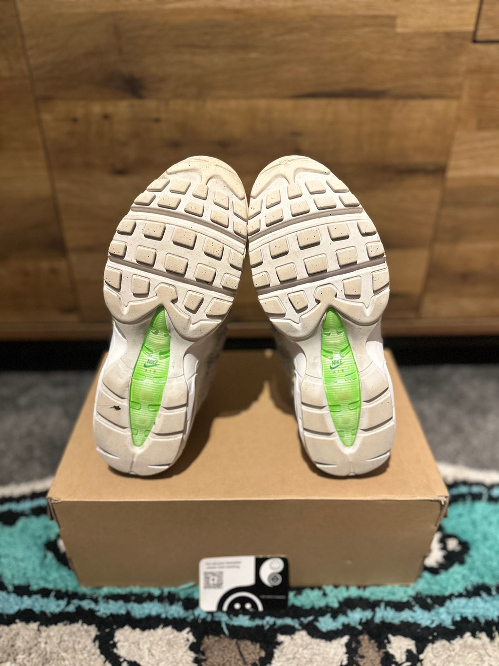 Nike air max 95s premium“ recycled white classic green” U.K. 6