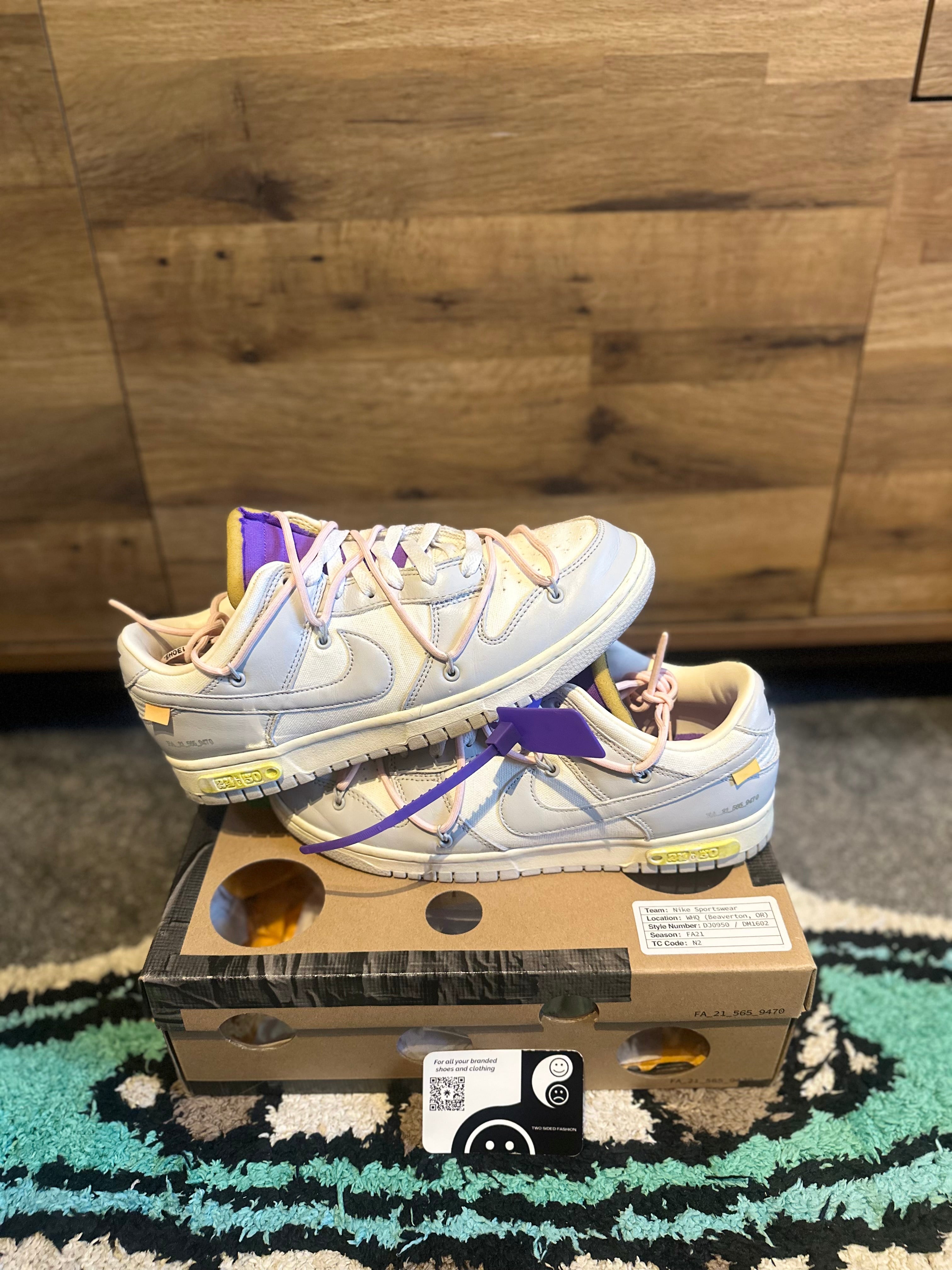 Nike Dunk Off-White “Lot 24” U.K. 8