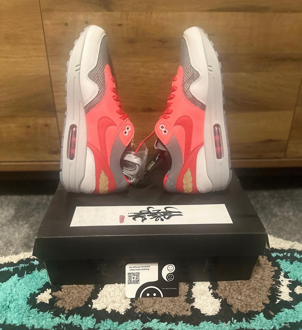 Nike air max 1 “CLOT kiss of death solar red ” U.K. 8.5