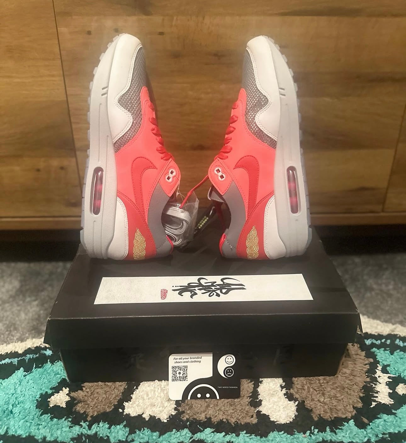 Nike air max 1 “CLOT kiss of death solar red ” U.K. 8.5