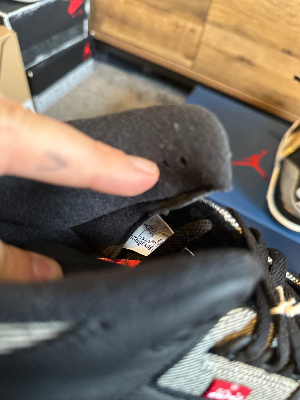 Jordan 3 Retro “Levi black ” U.K. 11