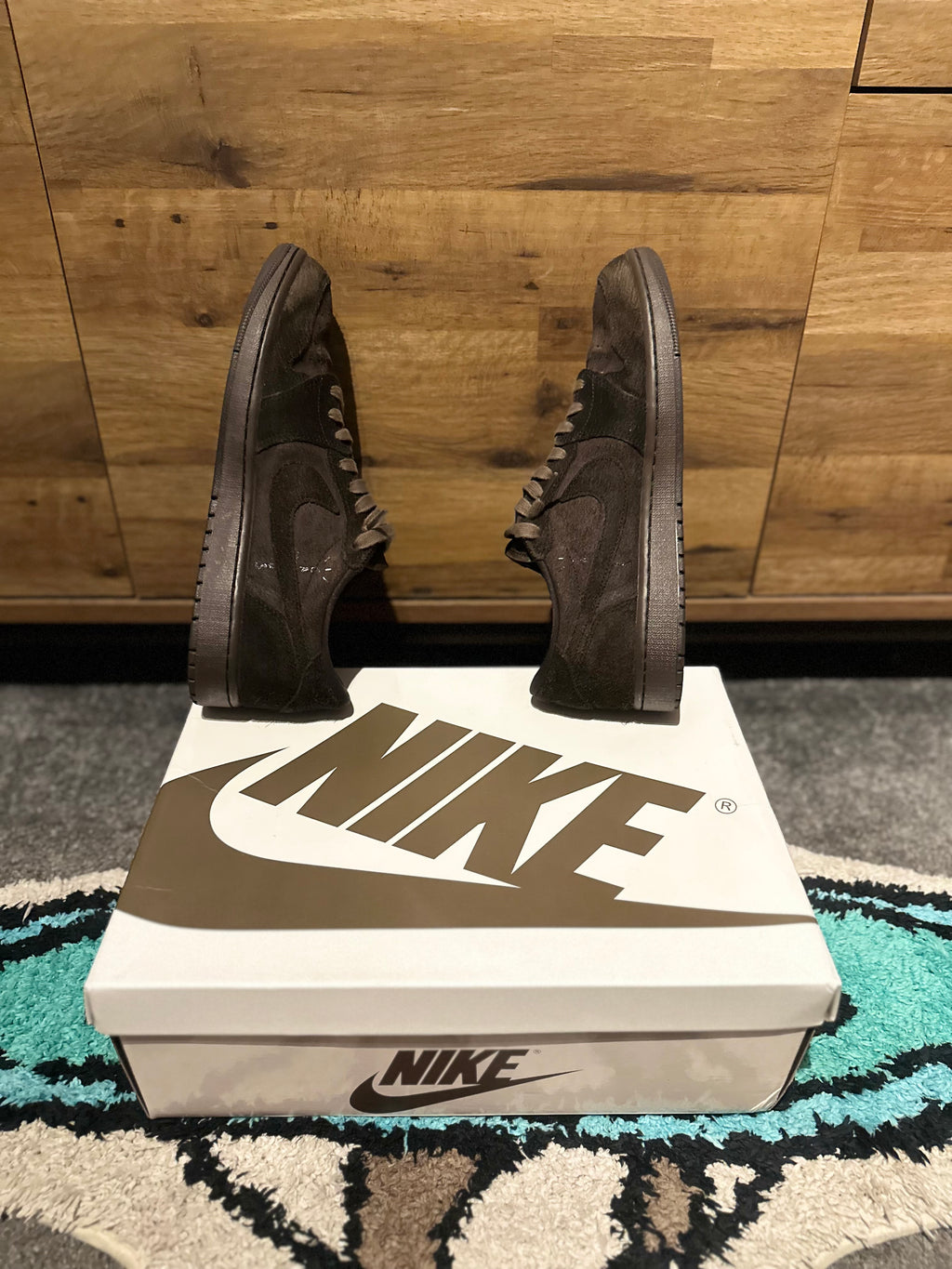Nike Air Jordan 1 Travis Scott “Velvet Brow ” U.K. 8.5