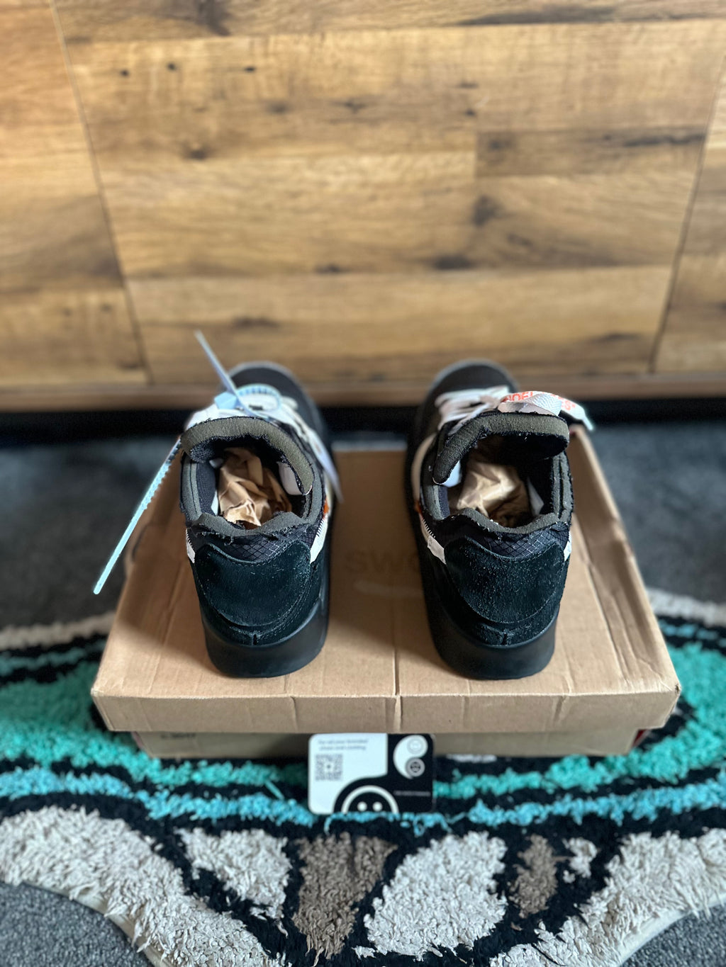 Nike Air Max 90 Off-White “Black ” U.K. 9