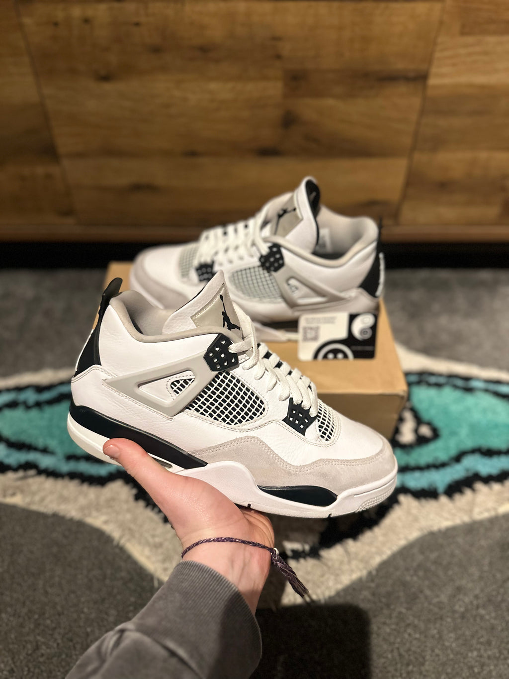 Nike Air Jordan 4 “Military Blacks” U.K. 9
