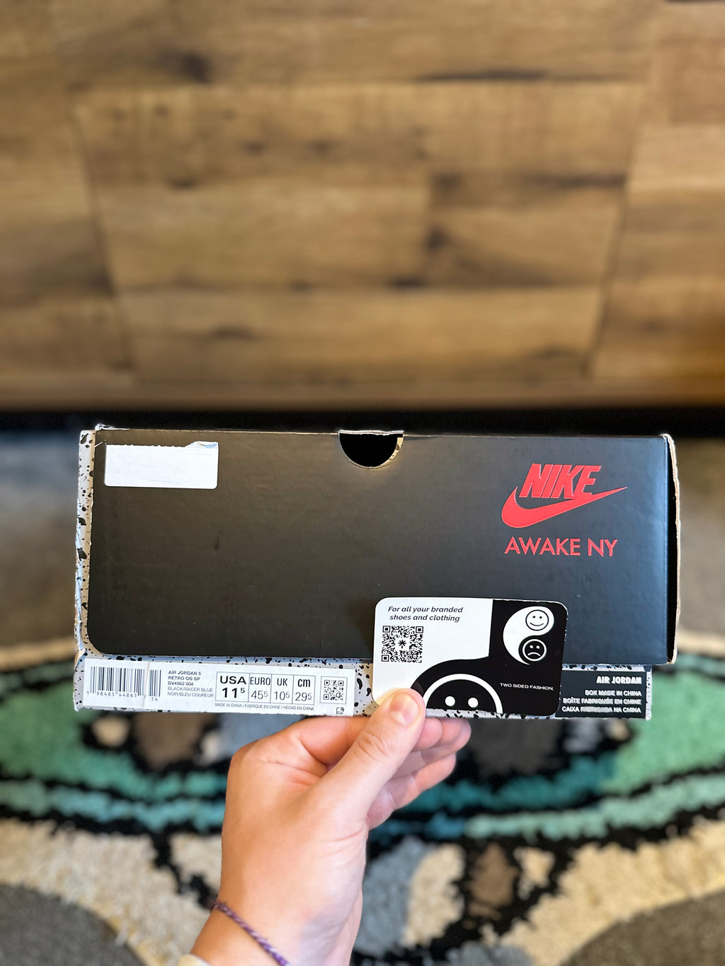 Jordan 5 Retro “Awake NY Black” U.K. 10.5