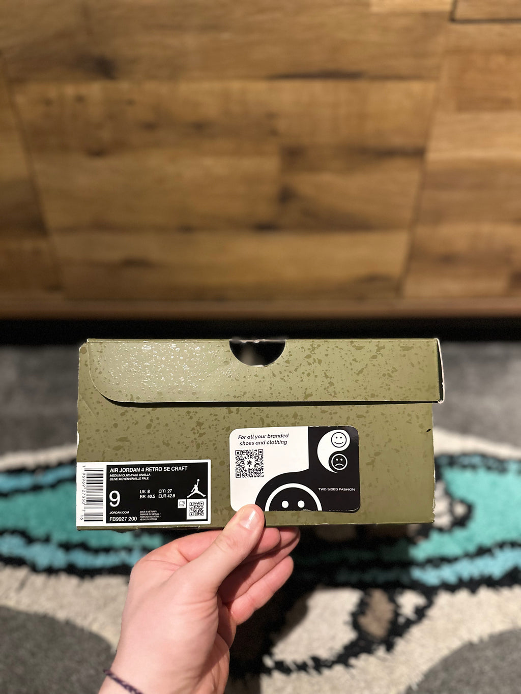 Nike Air Jordan 4 “ Craft Medium Olive ” U.K. 8