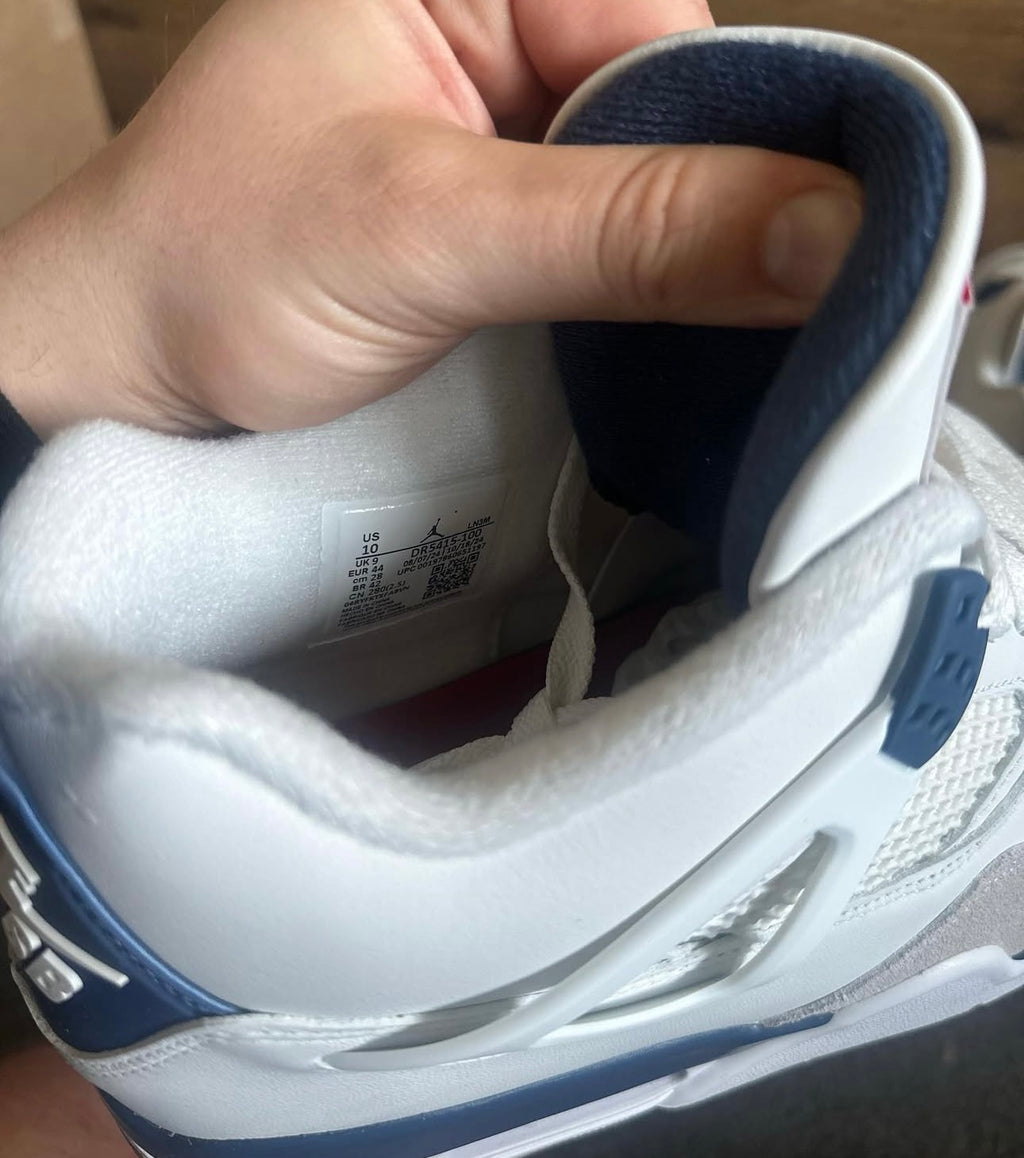 Nike Air Jordan 4s SB "navy" U.K. 9