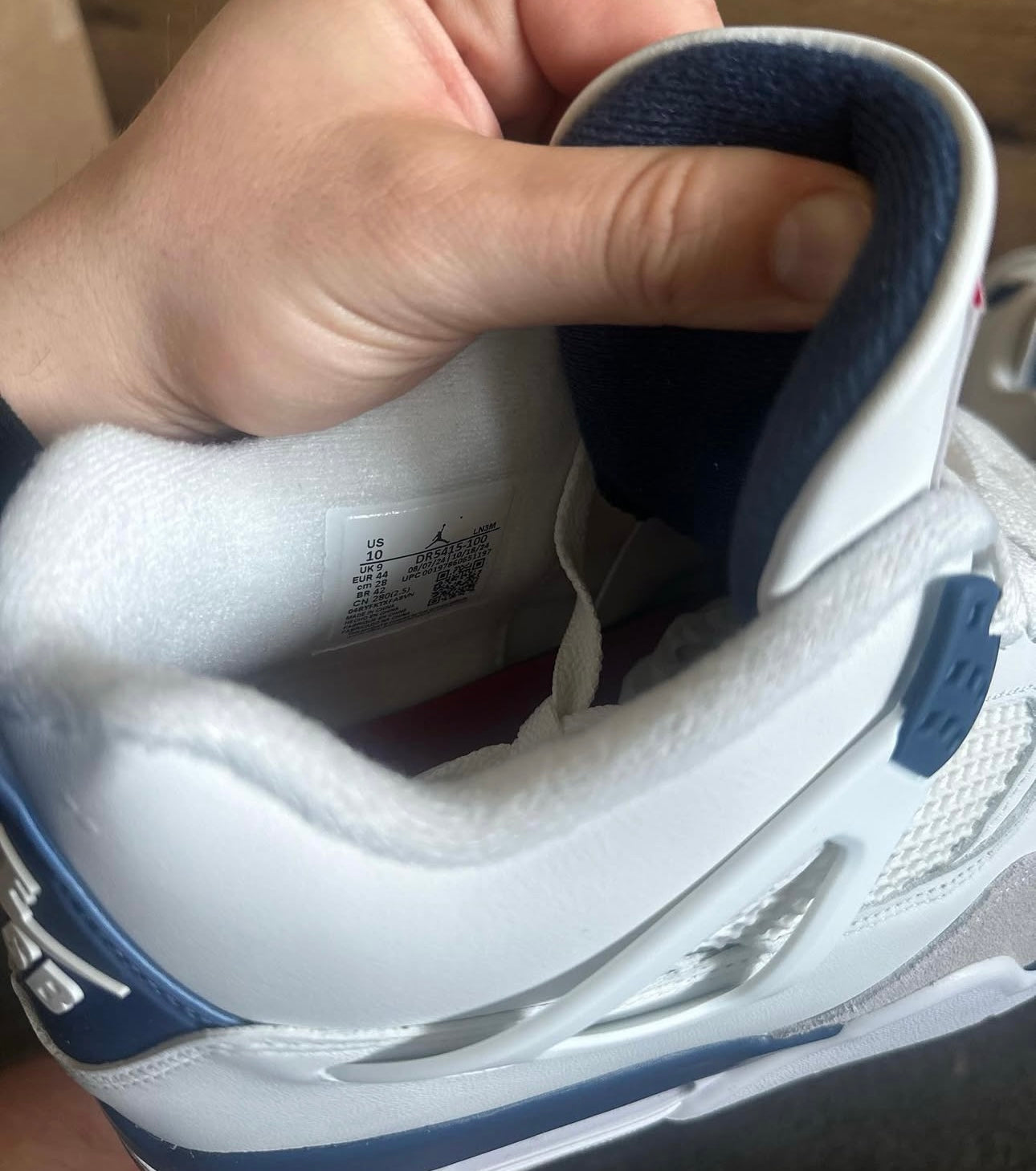 Nike Air Jordan 4s SB "navy" U.K. 9