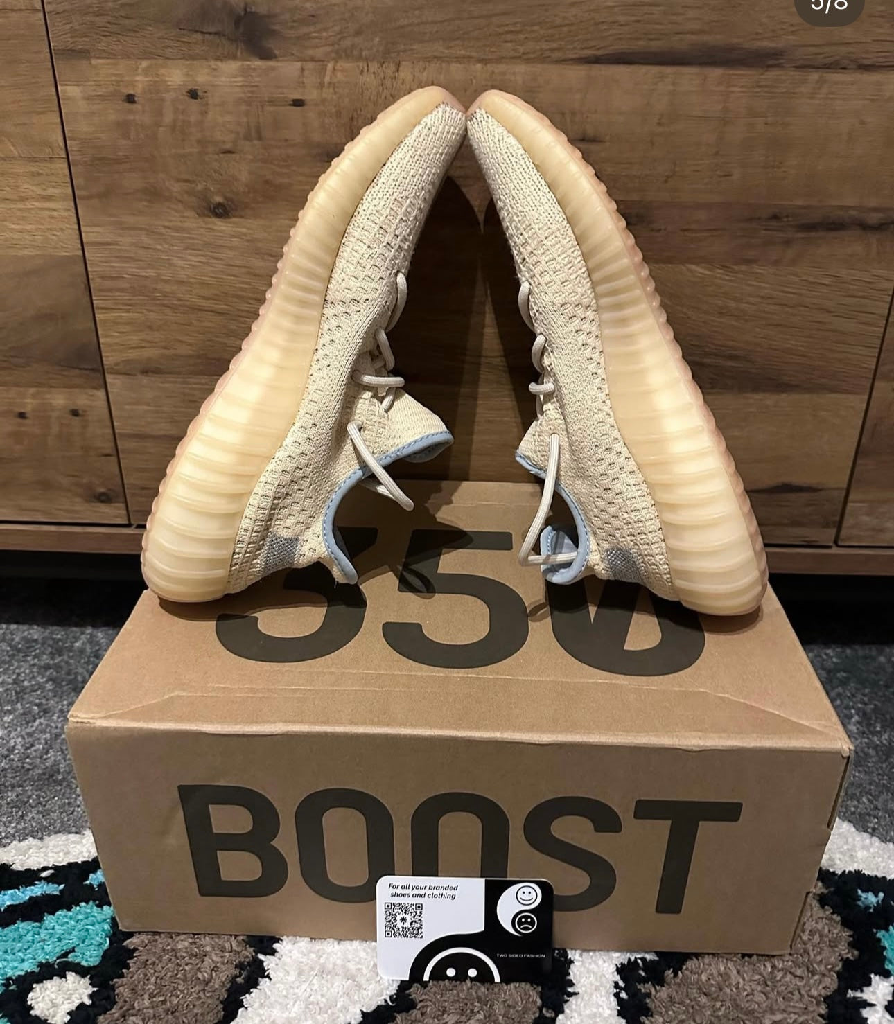 Yeezy 350 V2 “linen” U.K. 8.5