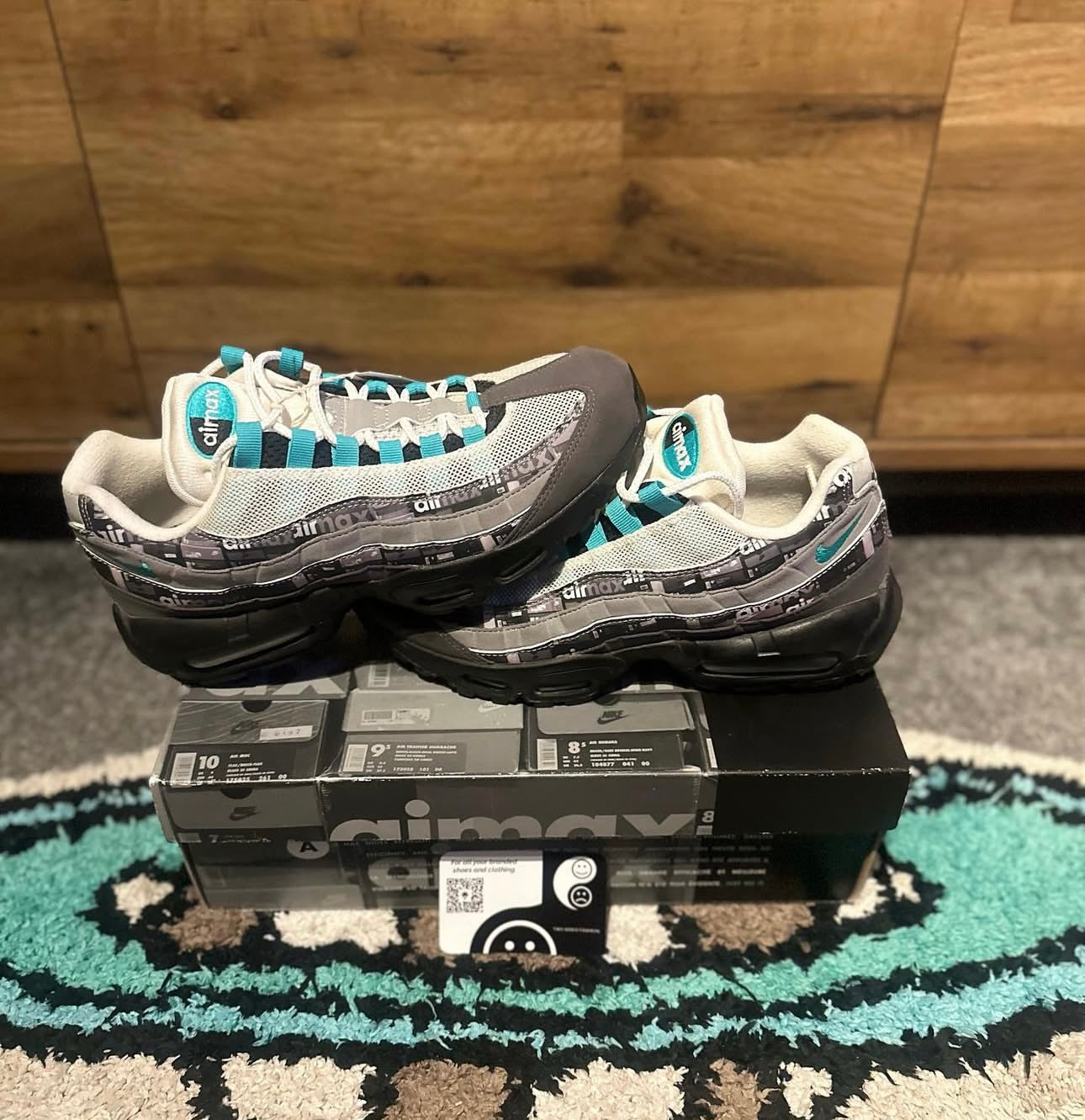 Nike air max 95s premium “atmos We Love Nike (Clear Jade)”U.K. 7