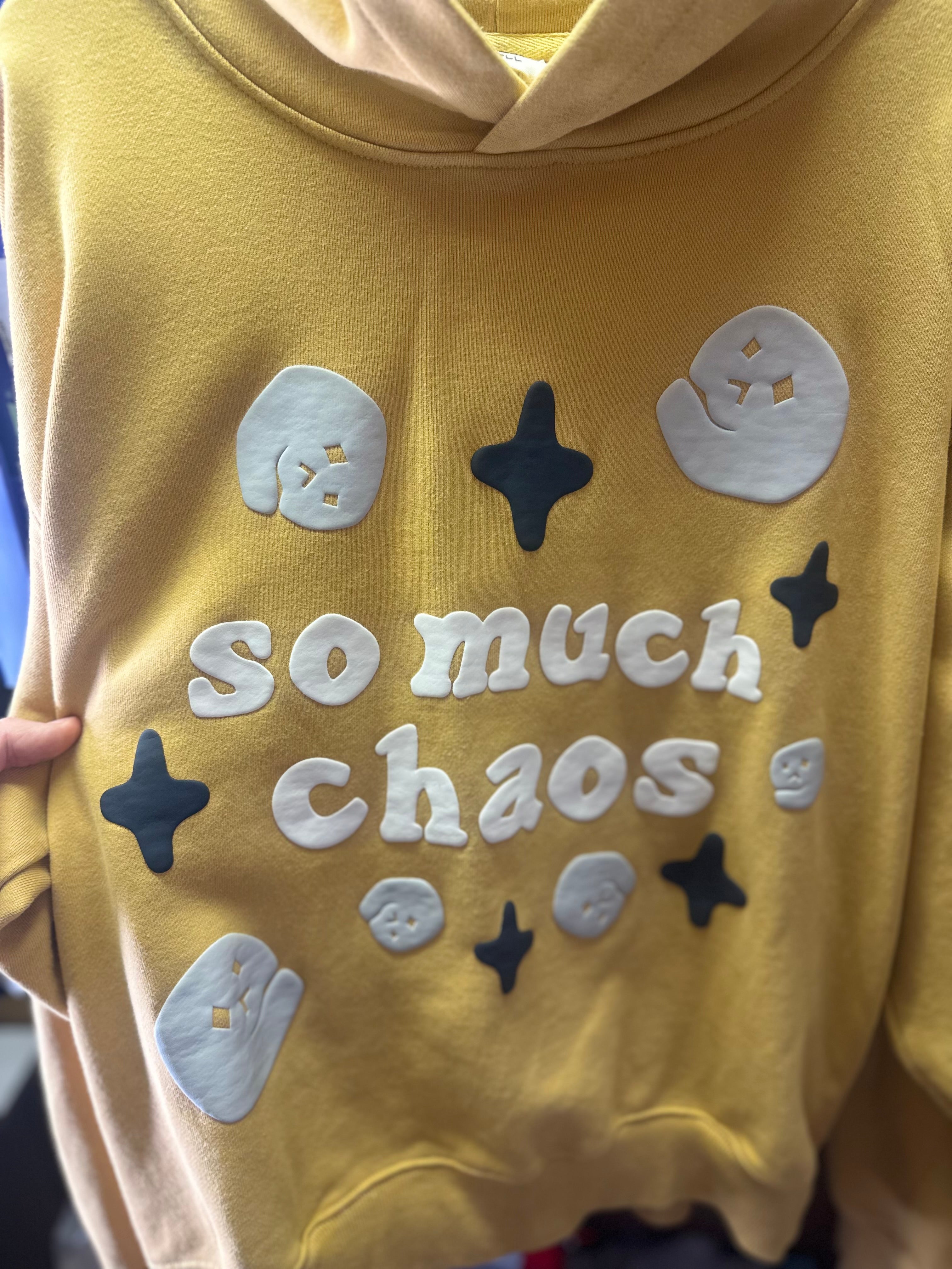 Broken Planet hoodie “So Much Chaos” Size small